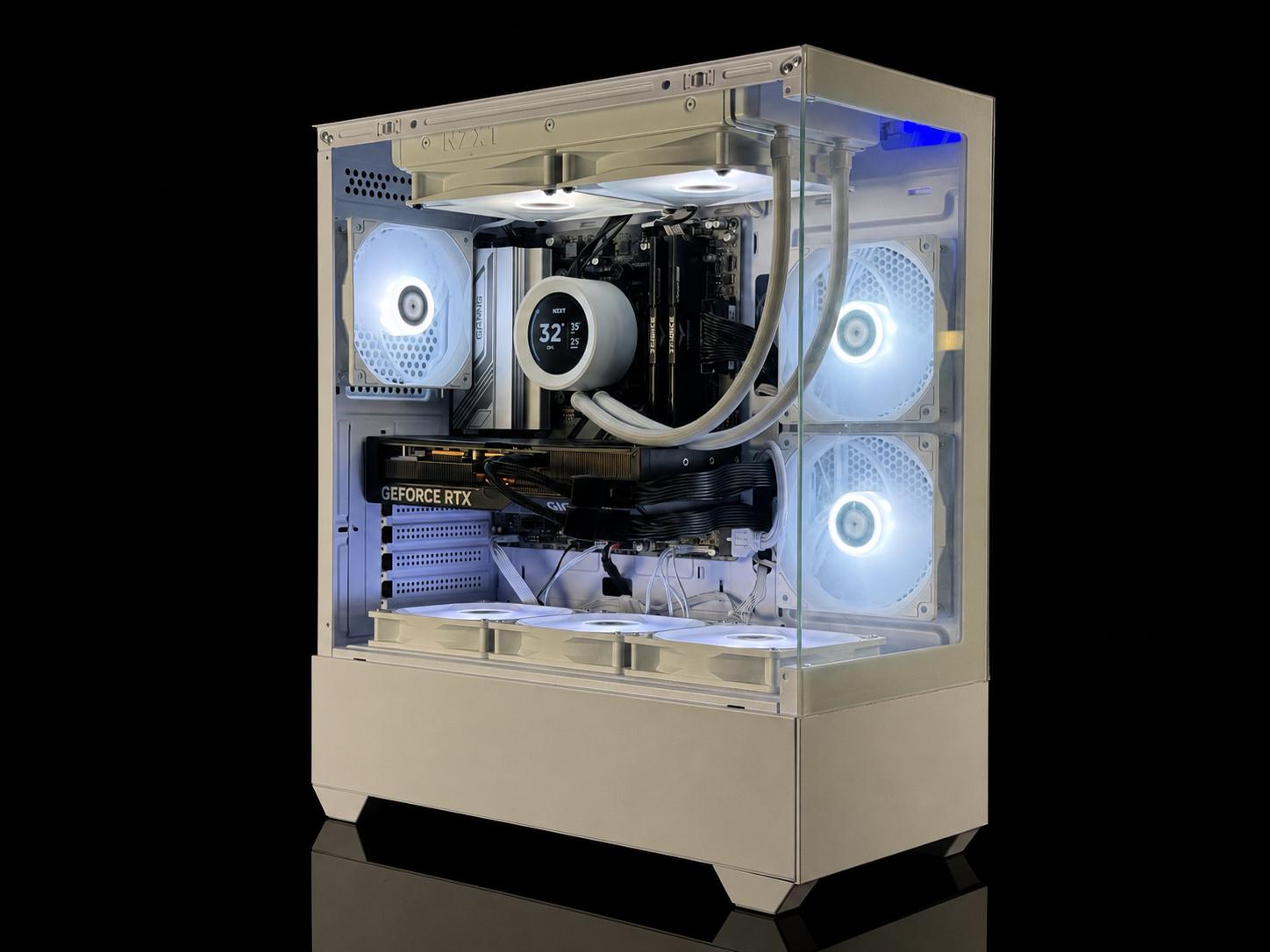 ❄️ FROST Gaming PC | RTX 4070 Ti SUPER 16GB | Ryzen 7 7700X | CUSTOM LCD AIO | 32GB RAM | 1TB NVME