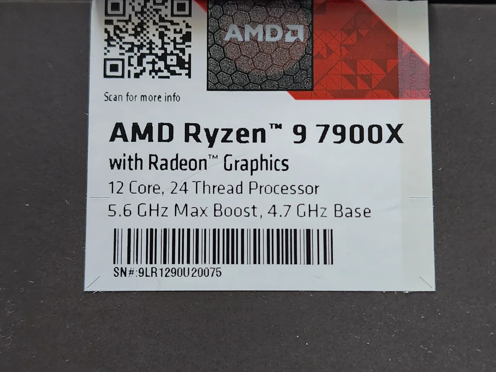 USED! Ryzen 9 7900x!