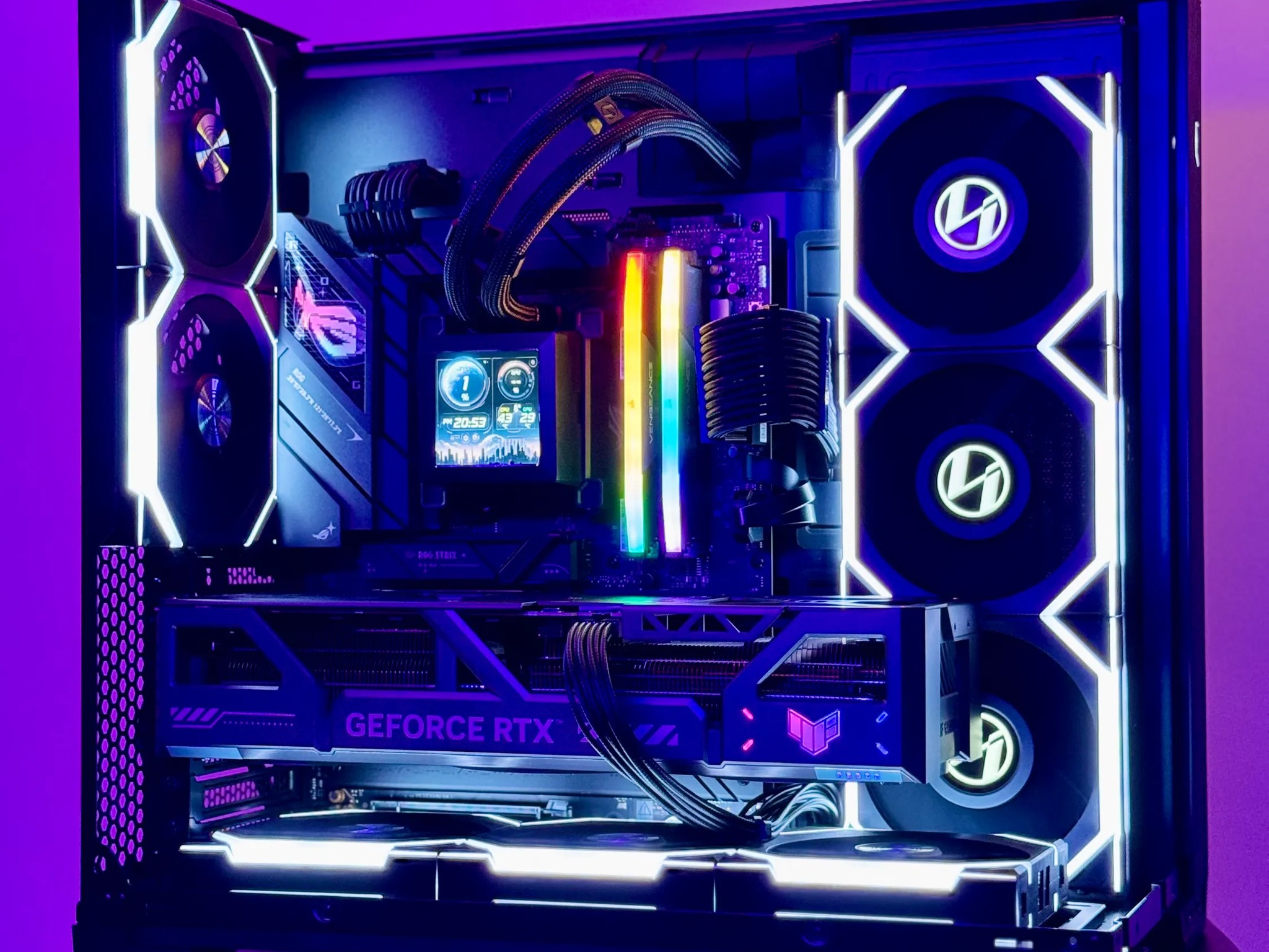 ObsidianX Gaming PC 💎 NVIDIA RTX 5080 OC, 9800X3D, 64GB RAM, 3TB NVMe SSD, ROG Strix B850 MB