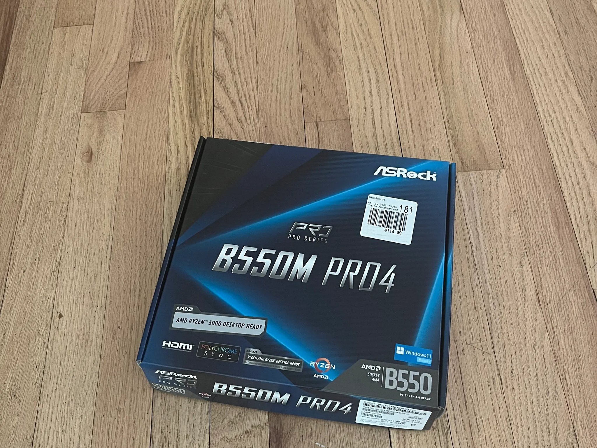 Used ASRock B550M-Pro4 AM4 Motherboard  Micro-ATX