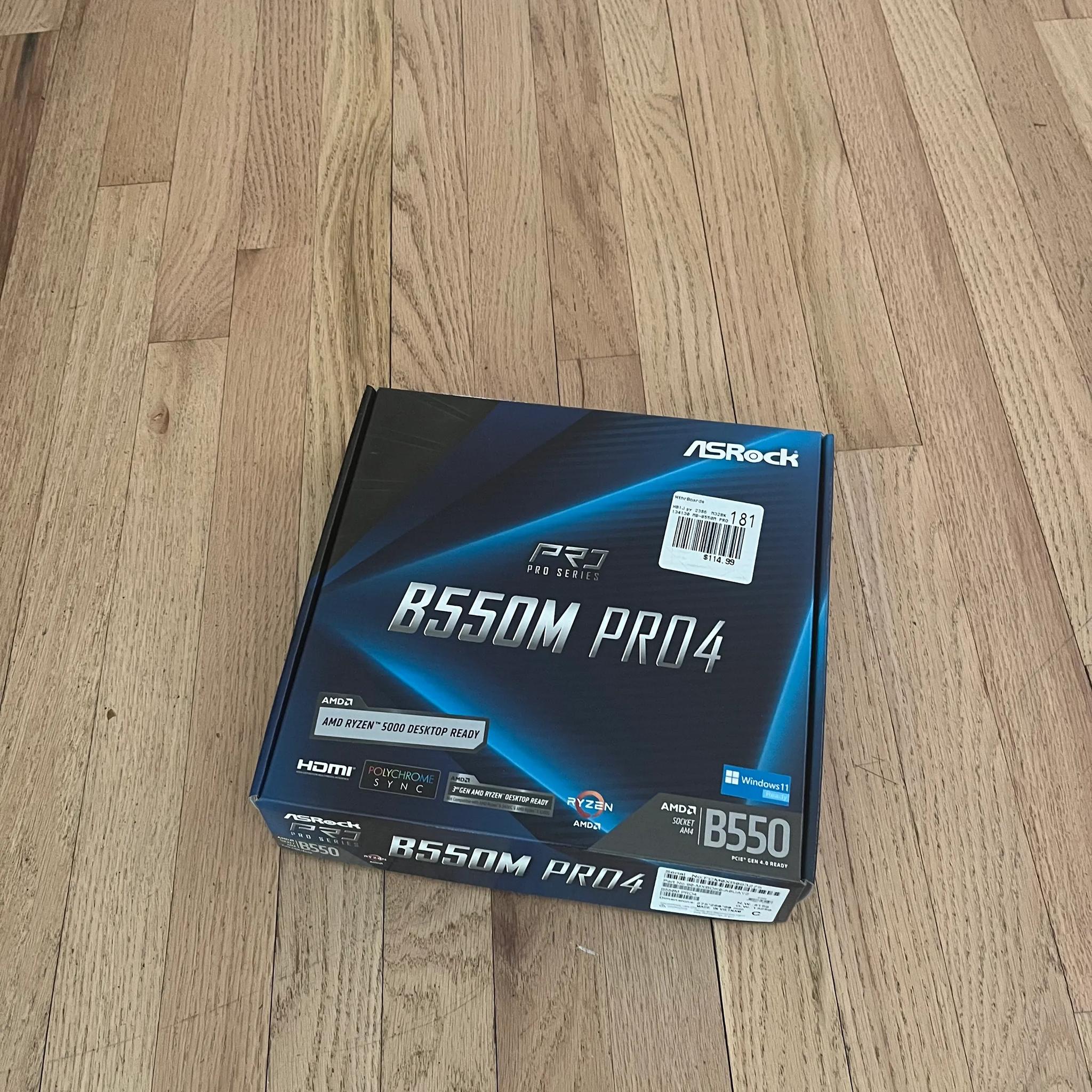 Used ASRock B550M-Pro4 AM4 Motherboard  Micro-ATX