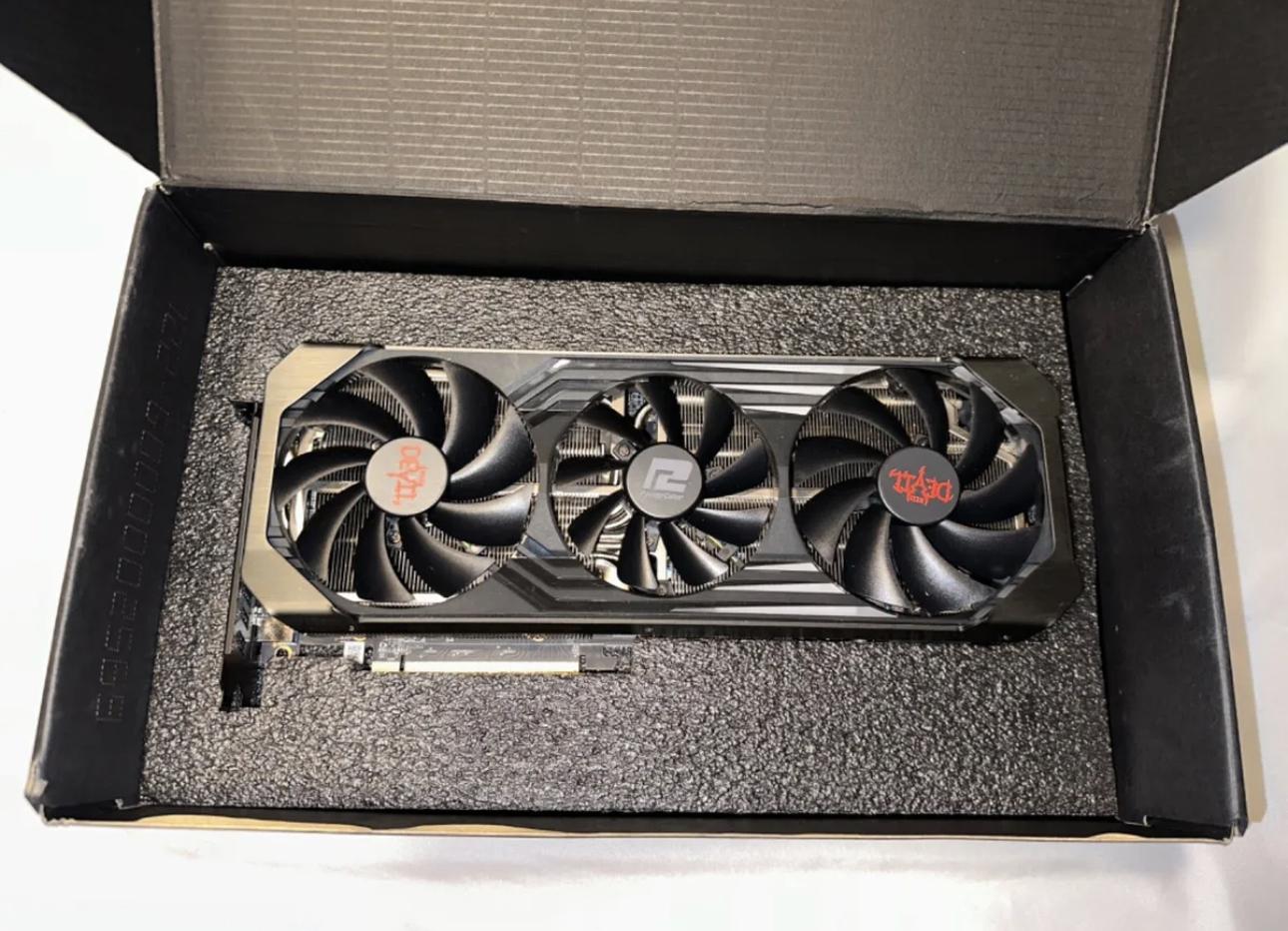 RX 6700XT 12GB Red Devil 3 fan card