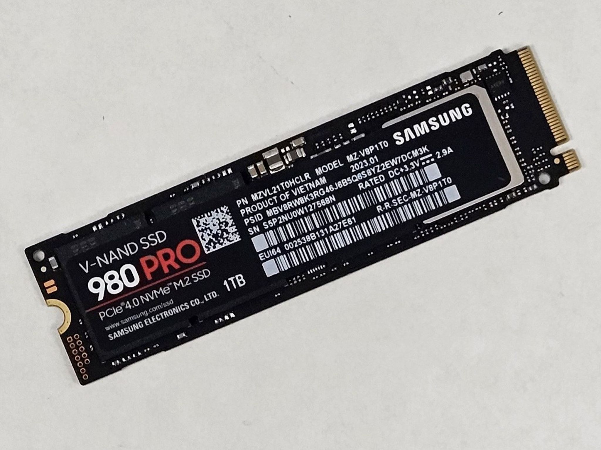 1TB NVMe M.2 SSD Samsung 980 PRO Gen3