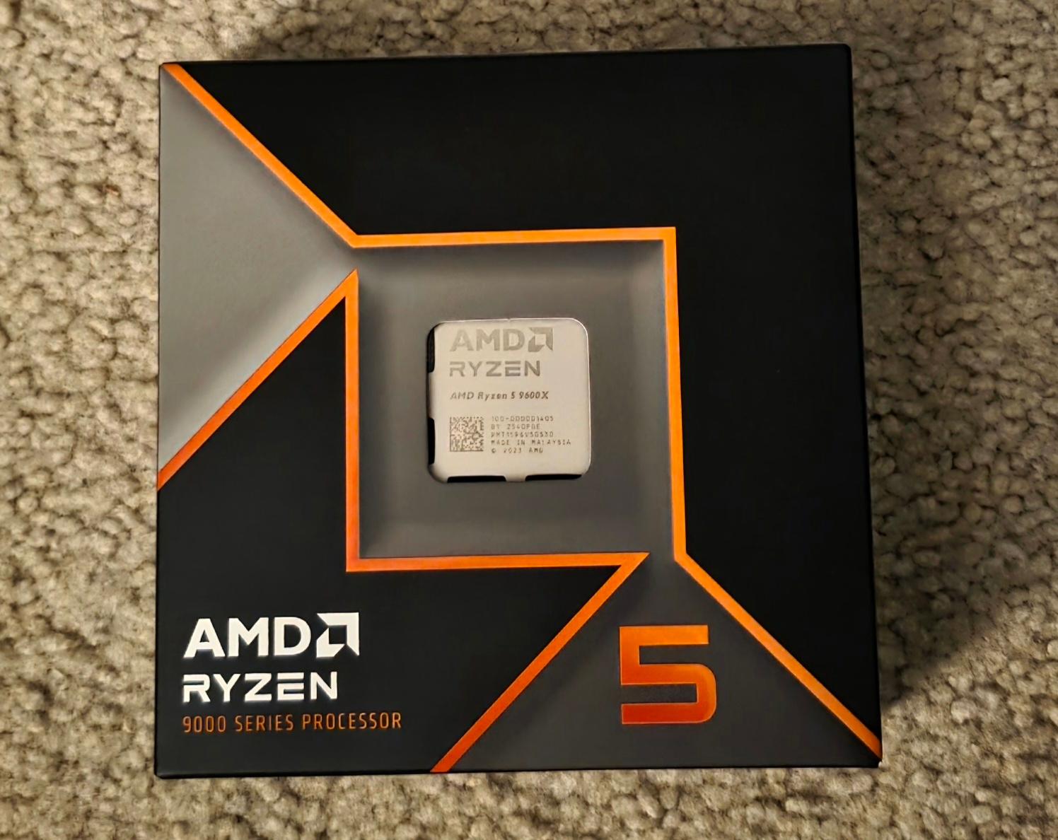 AMD Ryzen 5 9600X AM5 6-Core Processor Brand New In Box