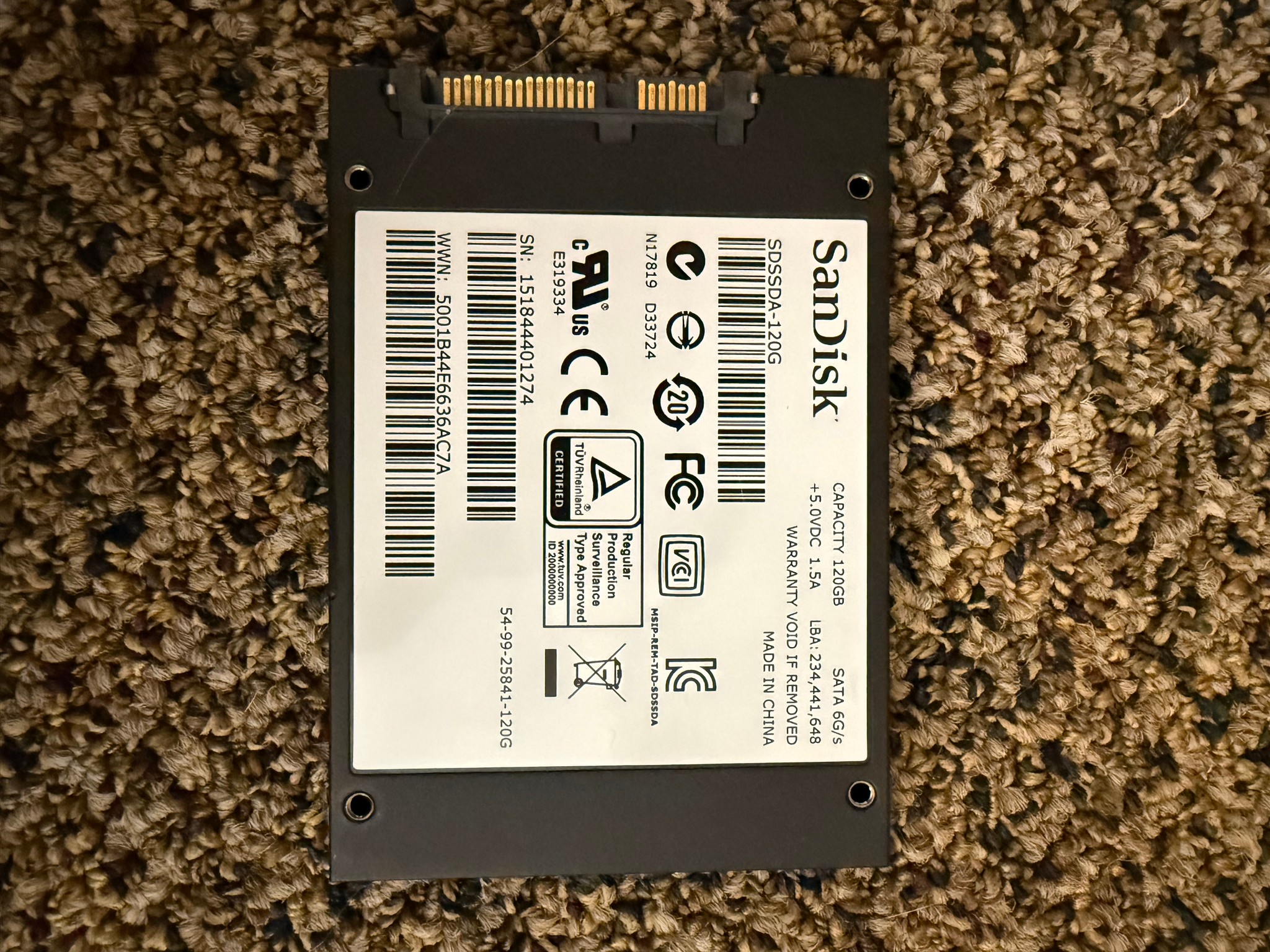 SanDisk SSD PLUS 120GB Internal SSD - SDSSDA-120G