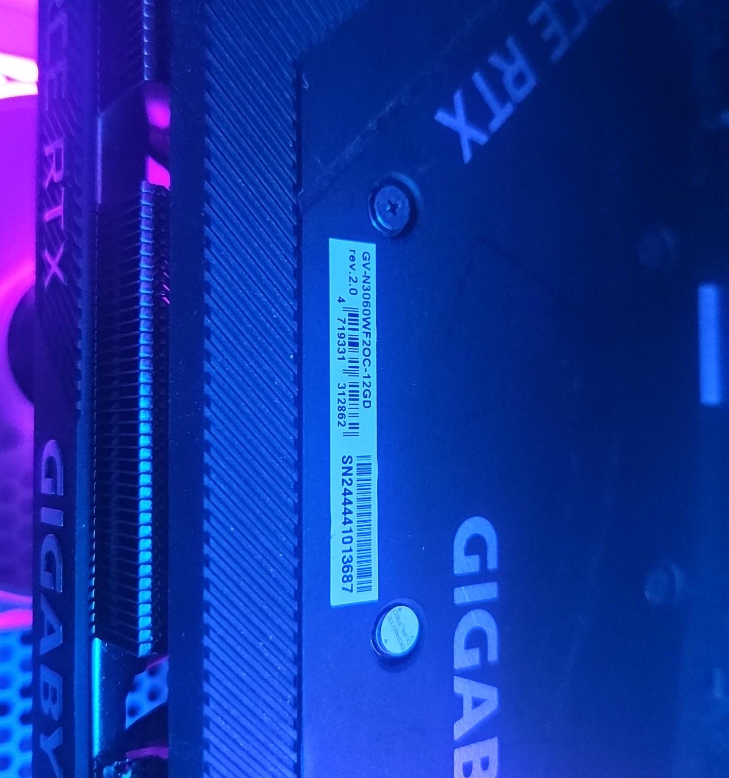 Gigabyte WINDFORCE OC Rev 2.0 GeForce RTX 3060 12GB
