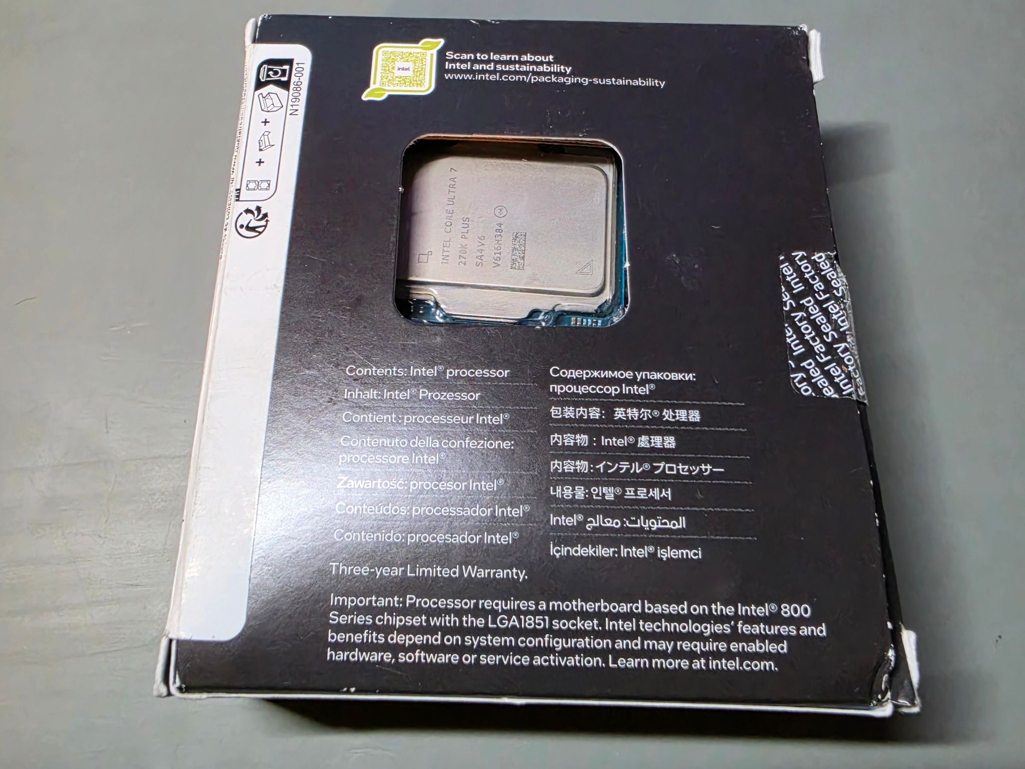 Intel Core Ultra 7 270K Plus 20-Core 3.8GHz LGA1851 Unlocked CPU
