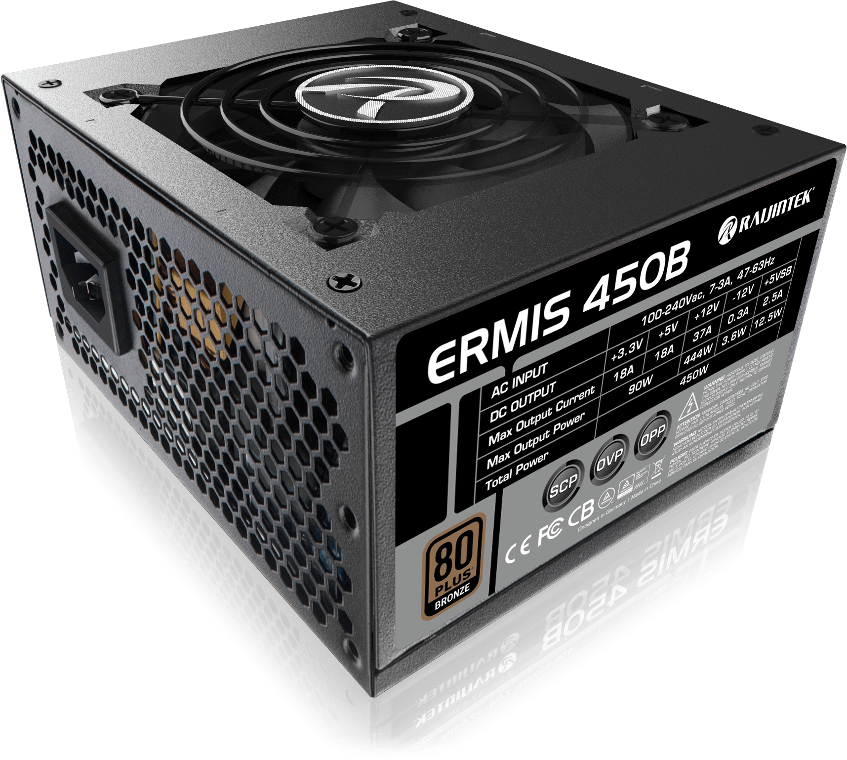 SFX 450W RAIJINTEK ERMIS 450B, 80+ Bronze
