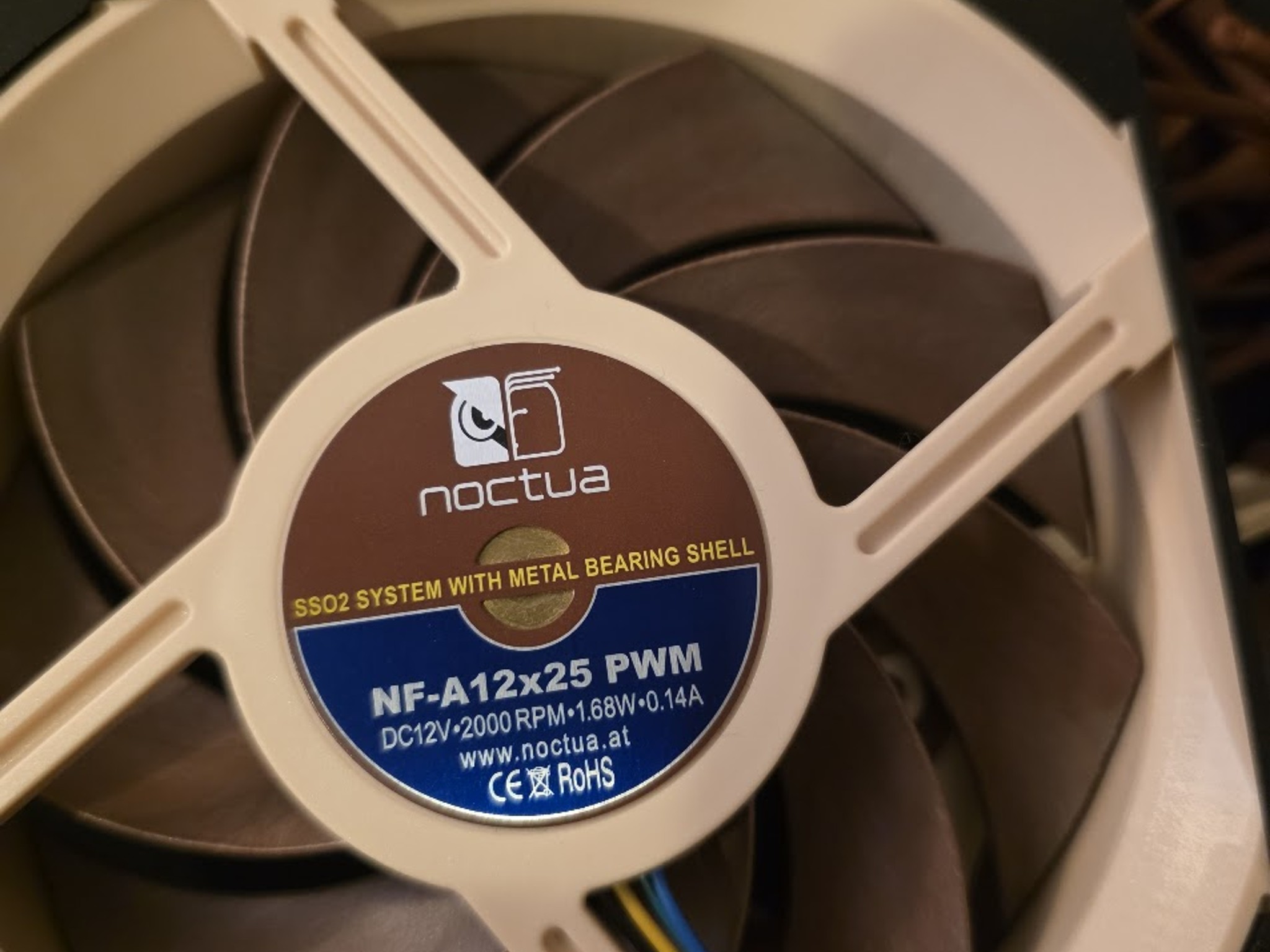 3X Noctua NF-A12x25 PWM, Premium Quiet Fan, 4-Pin (120mm, Brown)