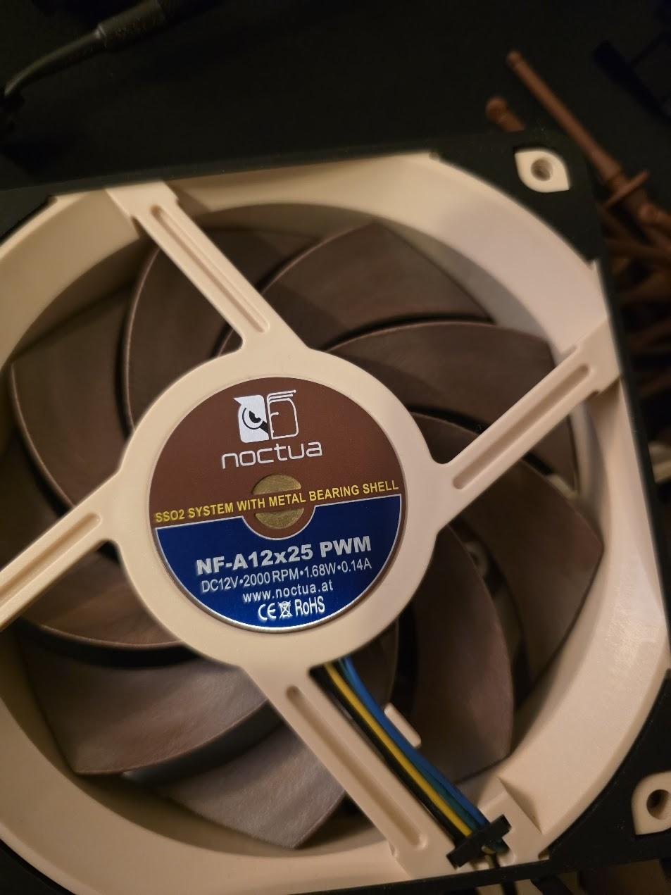 3X Noctua NF-A12x25 PWM, Premium Quiet Fan, 4-Pin (120mm, Brown)