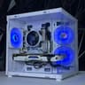 ALL WHITE ❄️WINTER THEMED❄️ THE G.O.A.T CUSTOM GAMING PC GTX 1080TI
