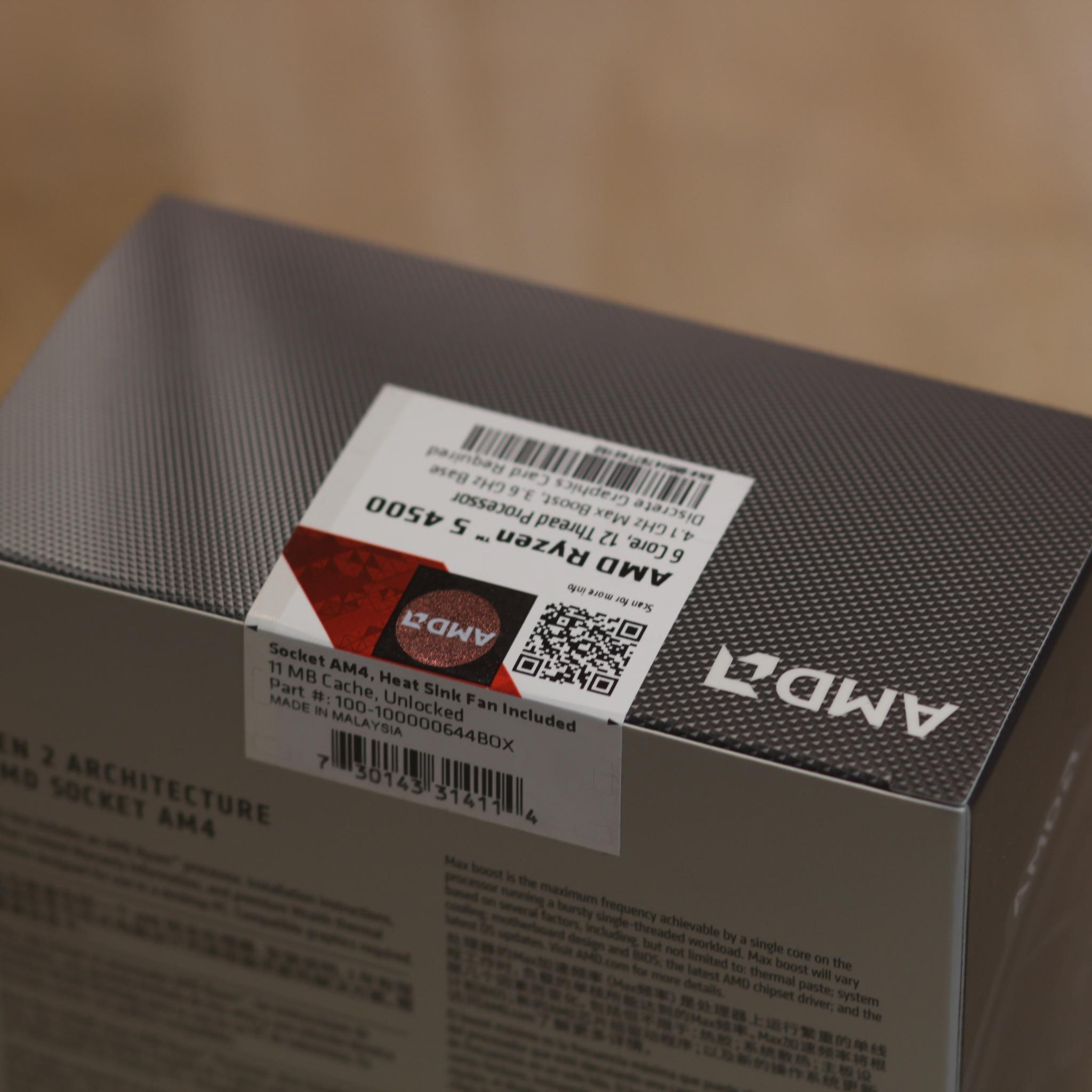 Brand New! AMD Ryzen 5 4500