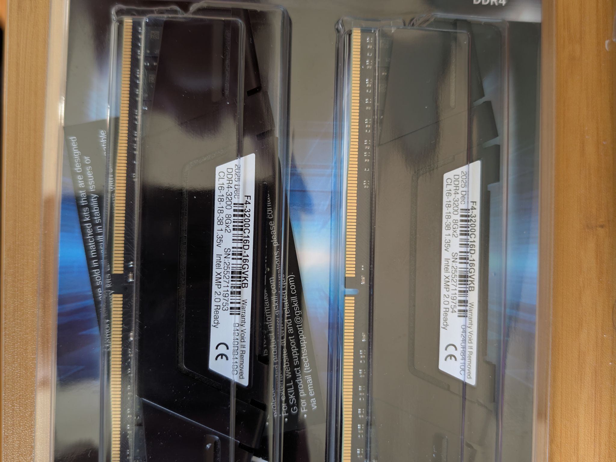 G.SKILL Ripjaws V 16GB (2x8GB) DDR4 3200 CL16 - Brand New Sealed