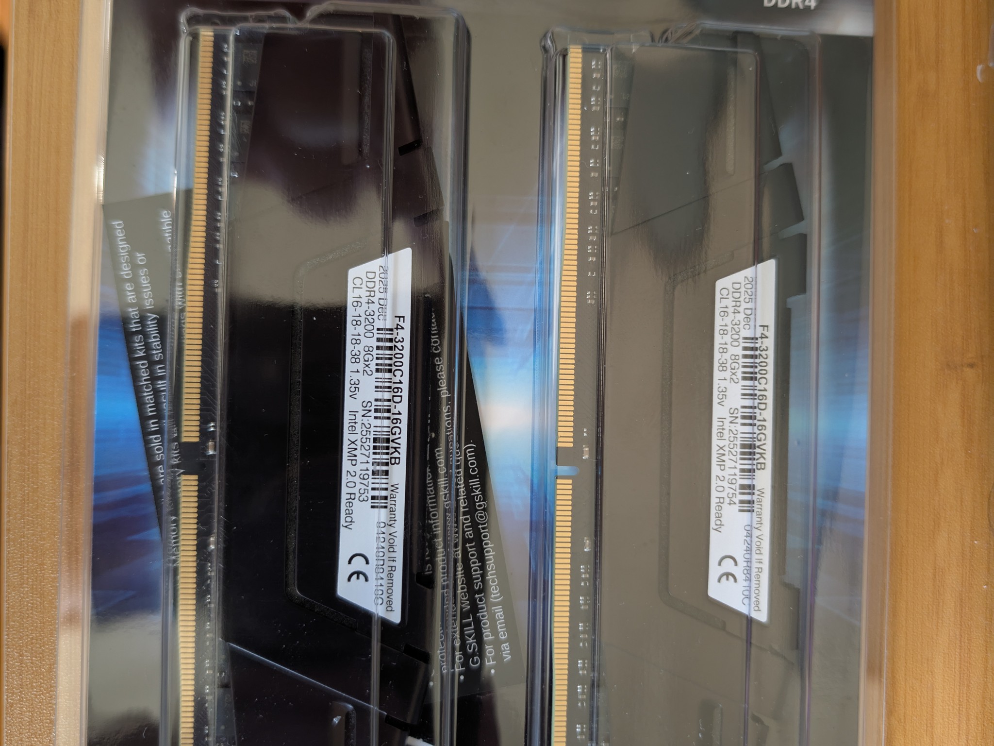 G.SKILL Ripjaws V 16GB (2x8GB) DDR4 3200 CL16 - Brand New Sealed