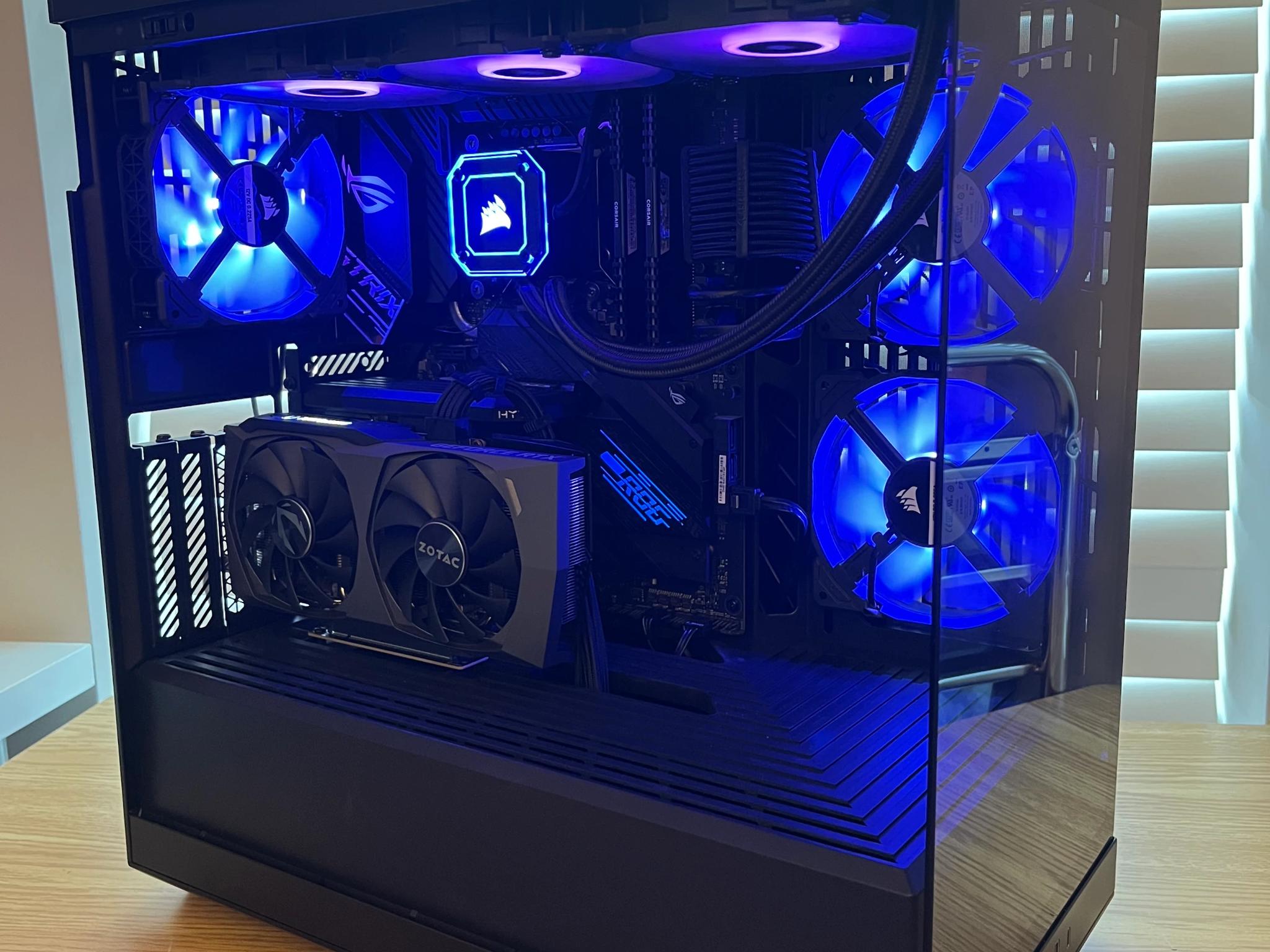 🔥⚫Black RGB Gaming PC | i7-10700K | RTX 3060TI | 32GB DDR4 | Wifi & BT⚫🔥