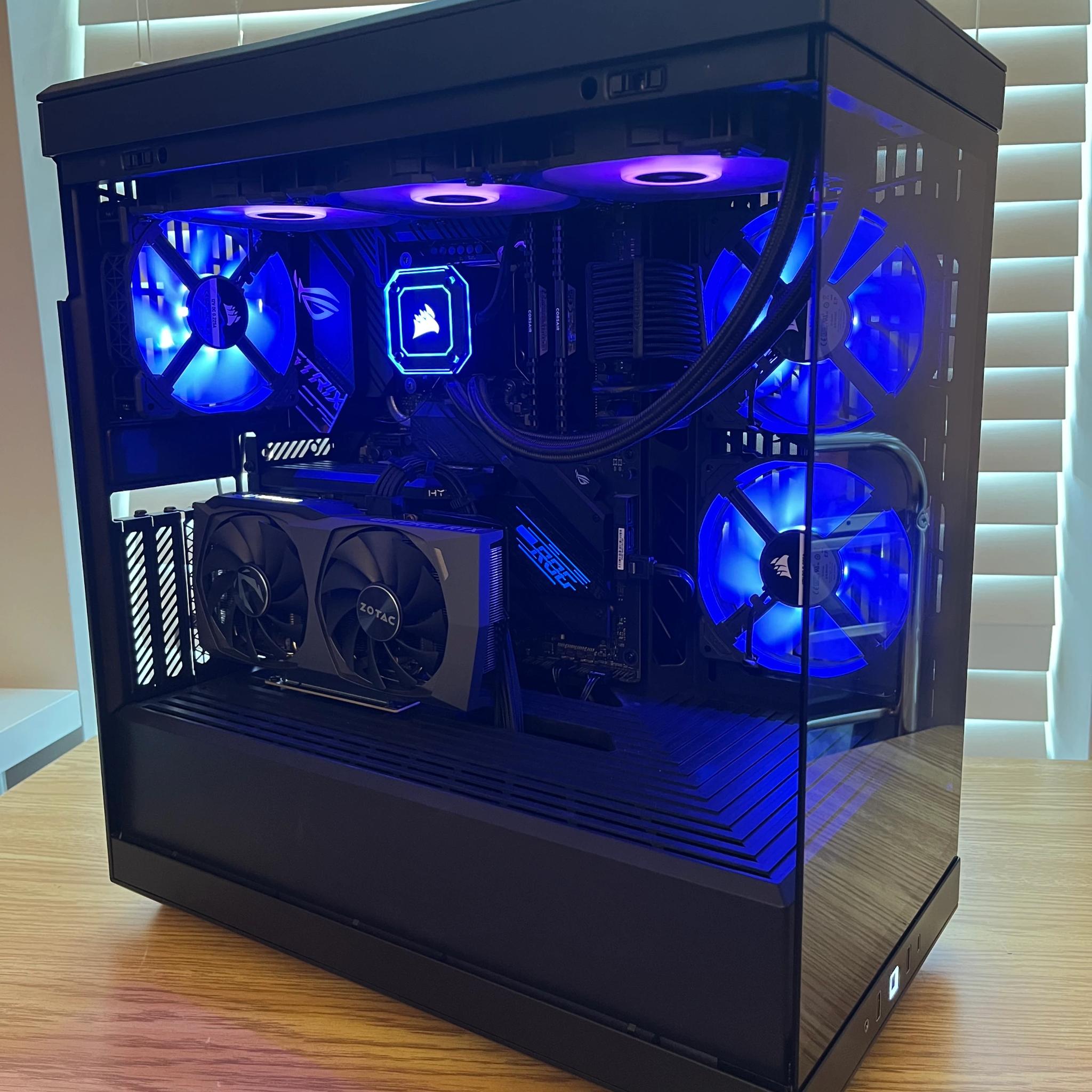 🔥⚫Black RGB Gaming PC | i7-10700K | RTX 3060TI | 32GB DDR4 | Wifi & BT⚫🔥