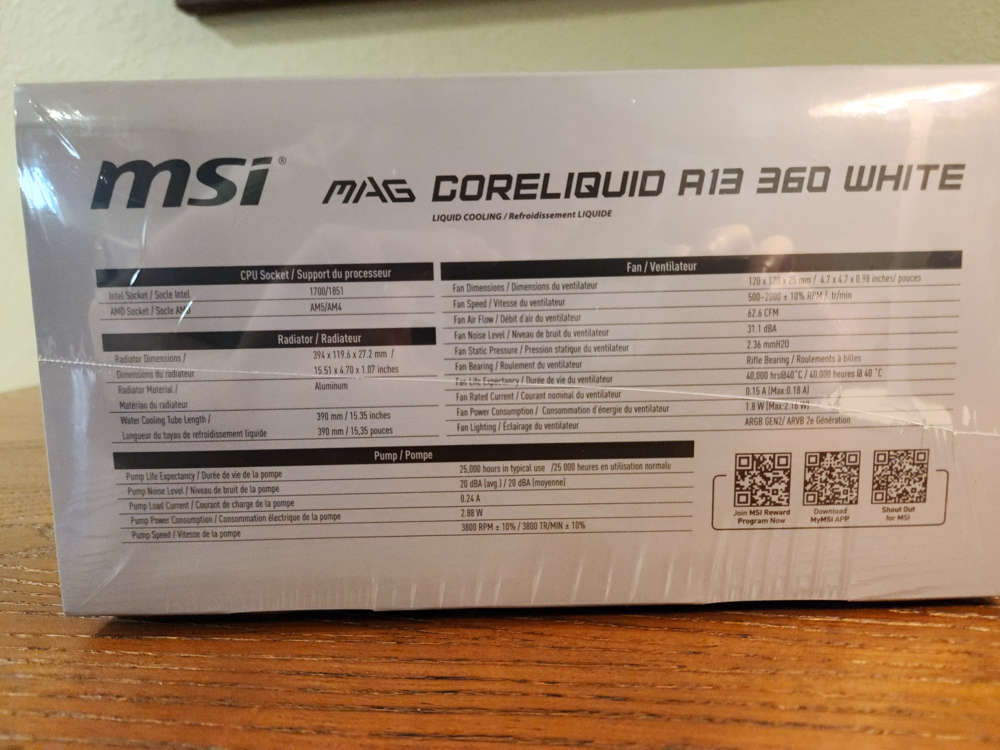 MSI MAG Coreliquid A13 360 White