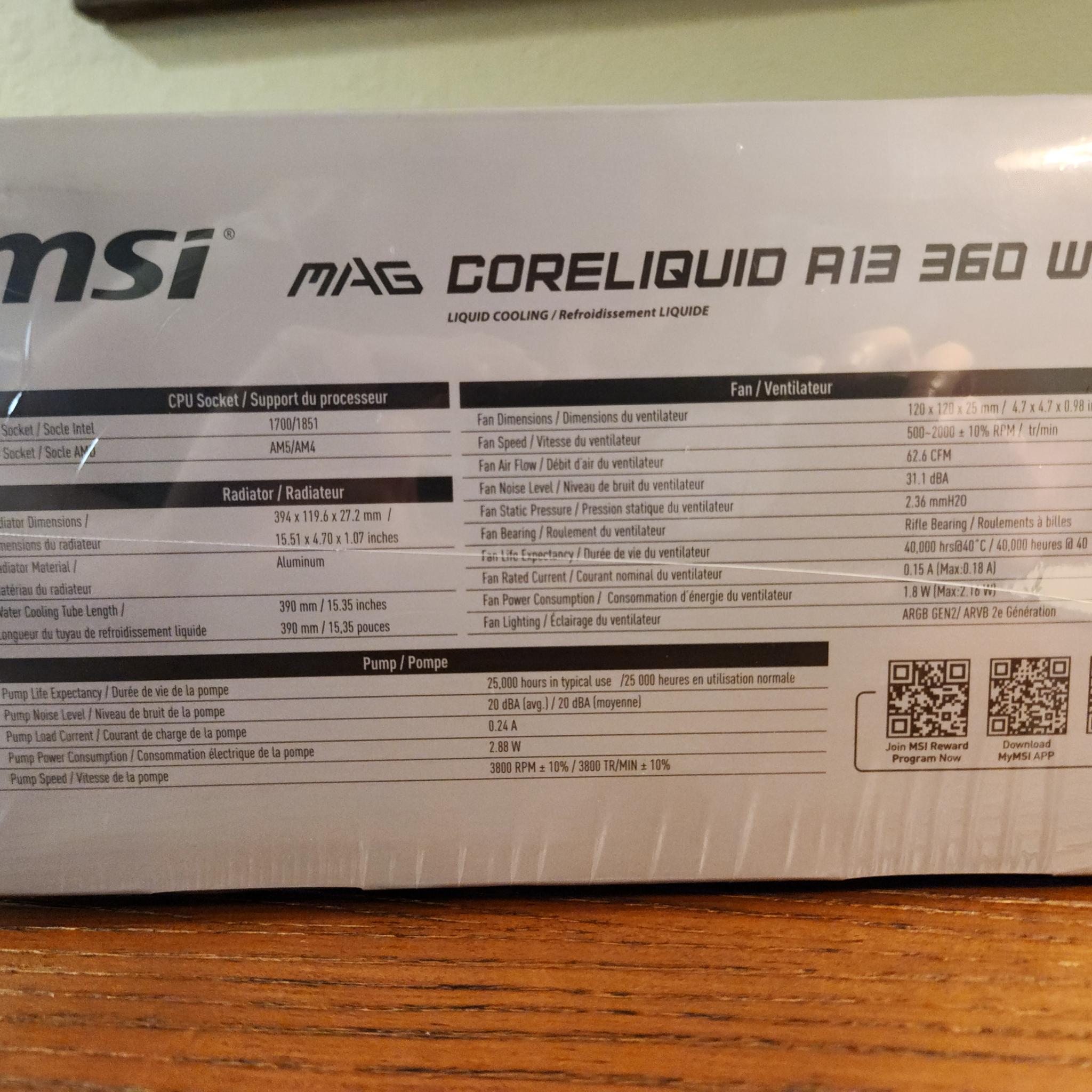 MSI MAG Coreliquid A13 360 White