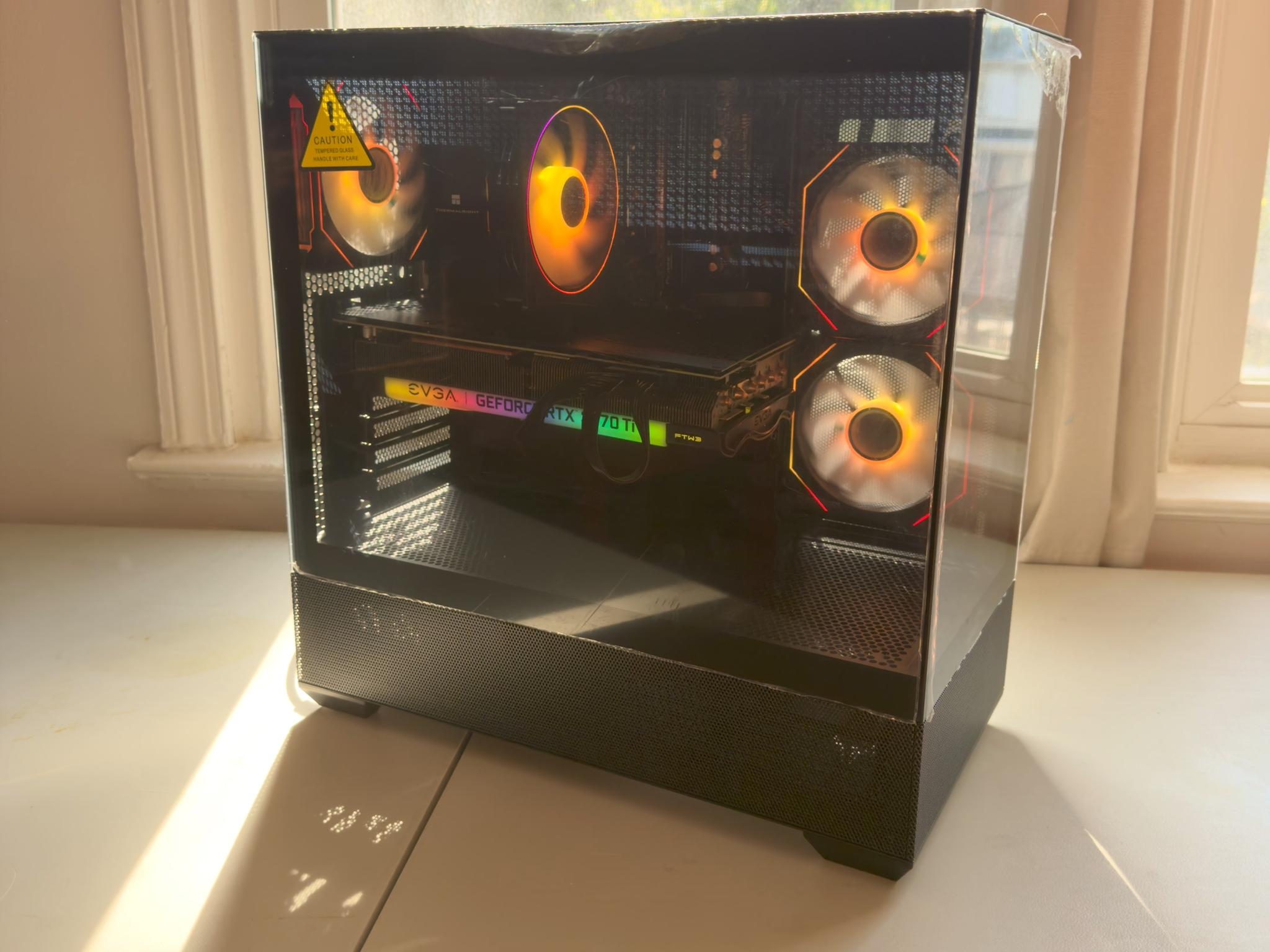 👻 GHOST GAMING PC | RTX 3070TI 8GB | RYZEN 5 7500X3D | 16GB DDR5 | 1TB SSD | WINDOWS 11 | WIFI & BT