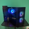 RGB Black Gaming PC| Intel i5 / Amd RX580 / 8GB / 128GB Ssd + 500GB Win 10 Pro WiFi