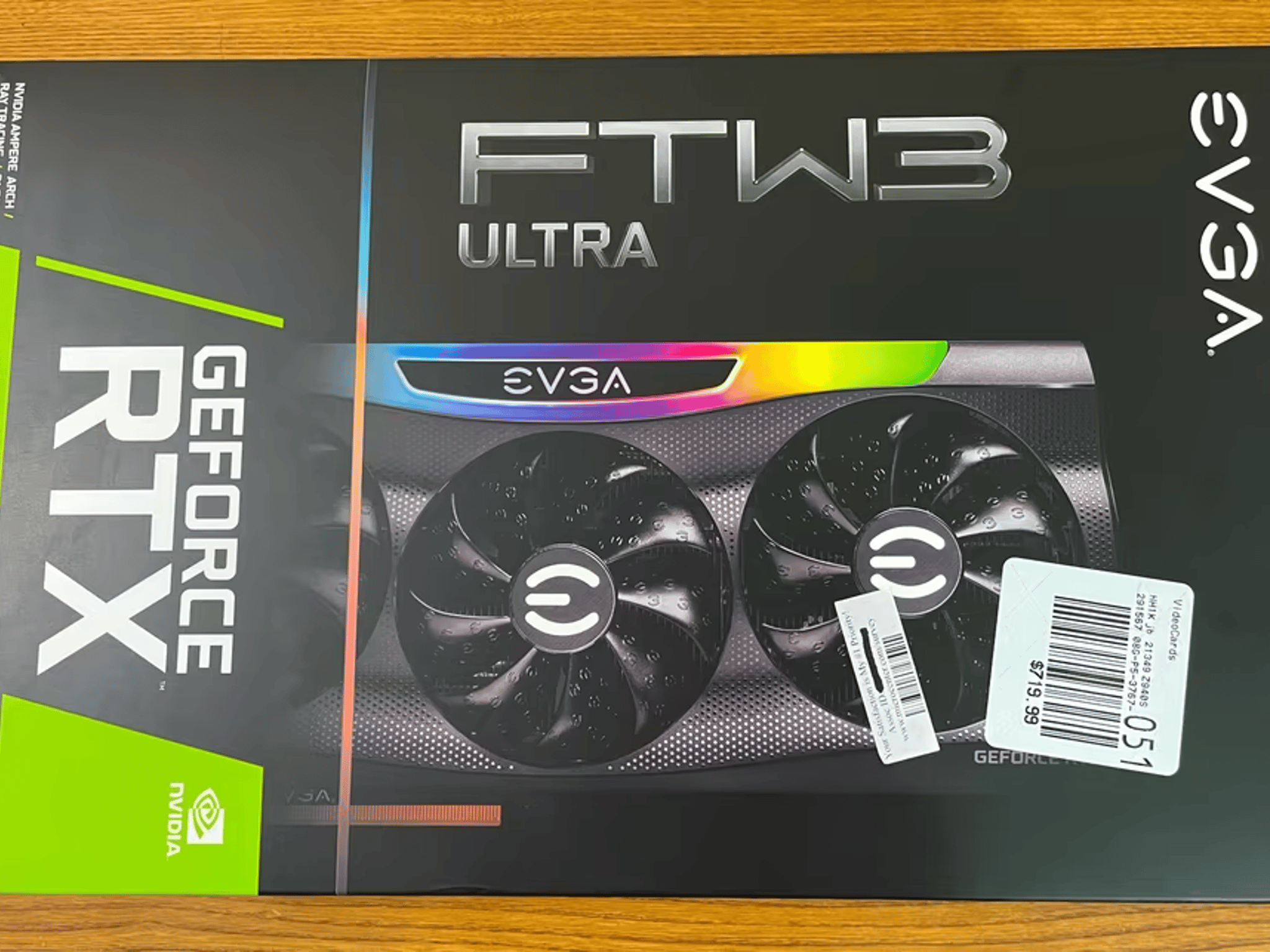 EVGA RTX 3070 FTW 3 8GB GPU