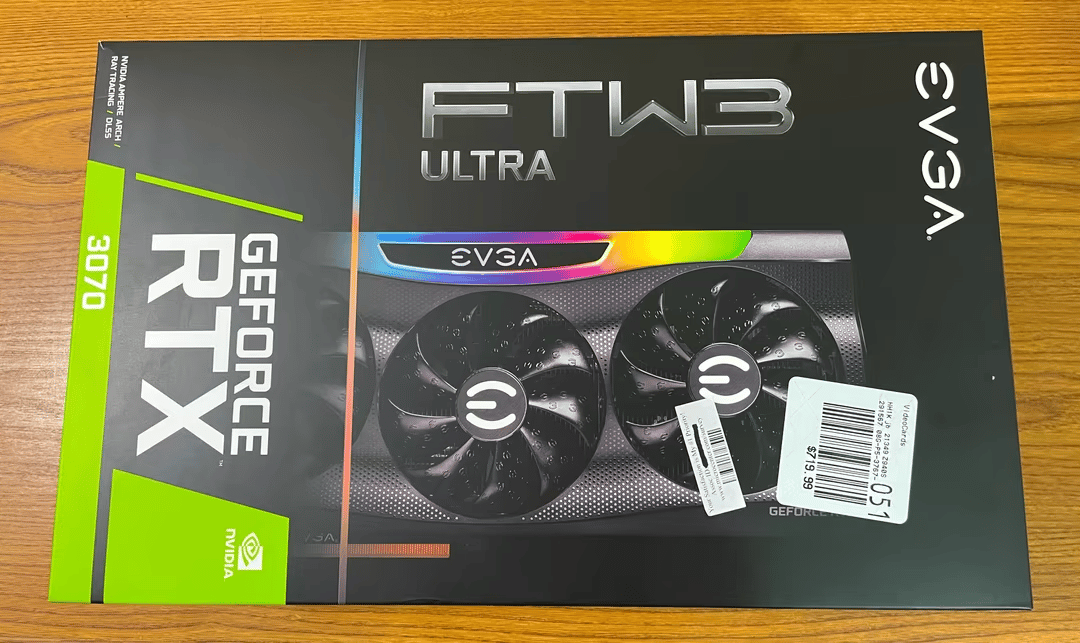 EVGA RTX 3070 FTW 3 8GB GPU
