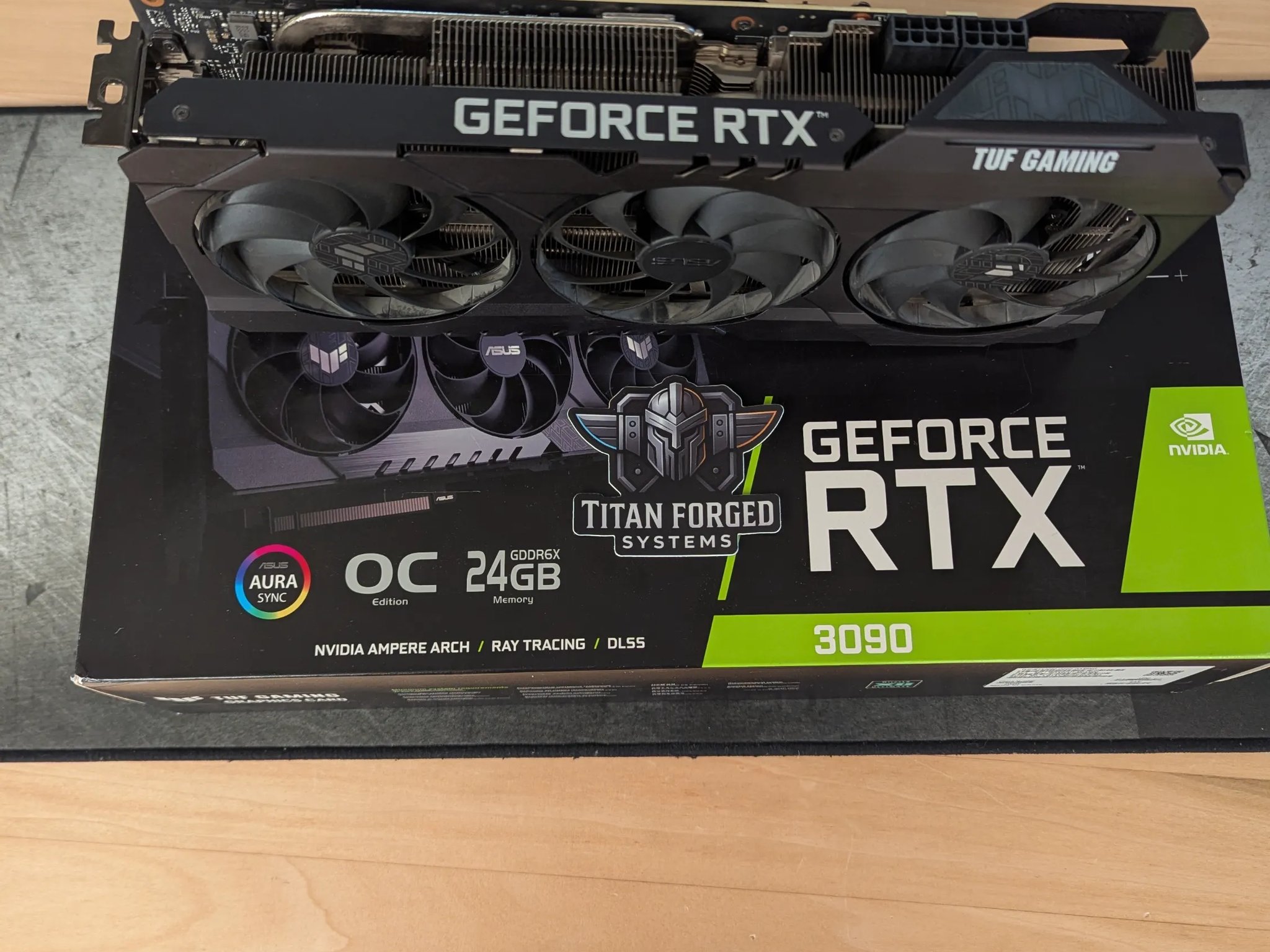 🛡️ ASUS 3090 TUF OC – 24GB GDDR6X | Triple-Fan Cooling | 4K Gaming Powerhouse