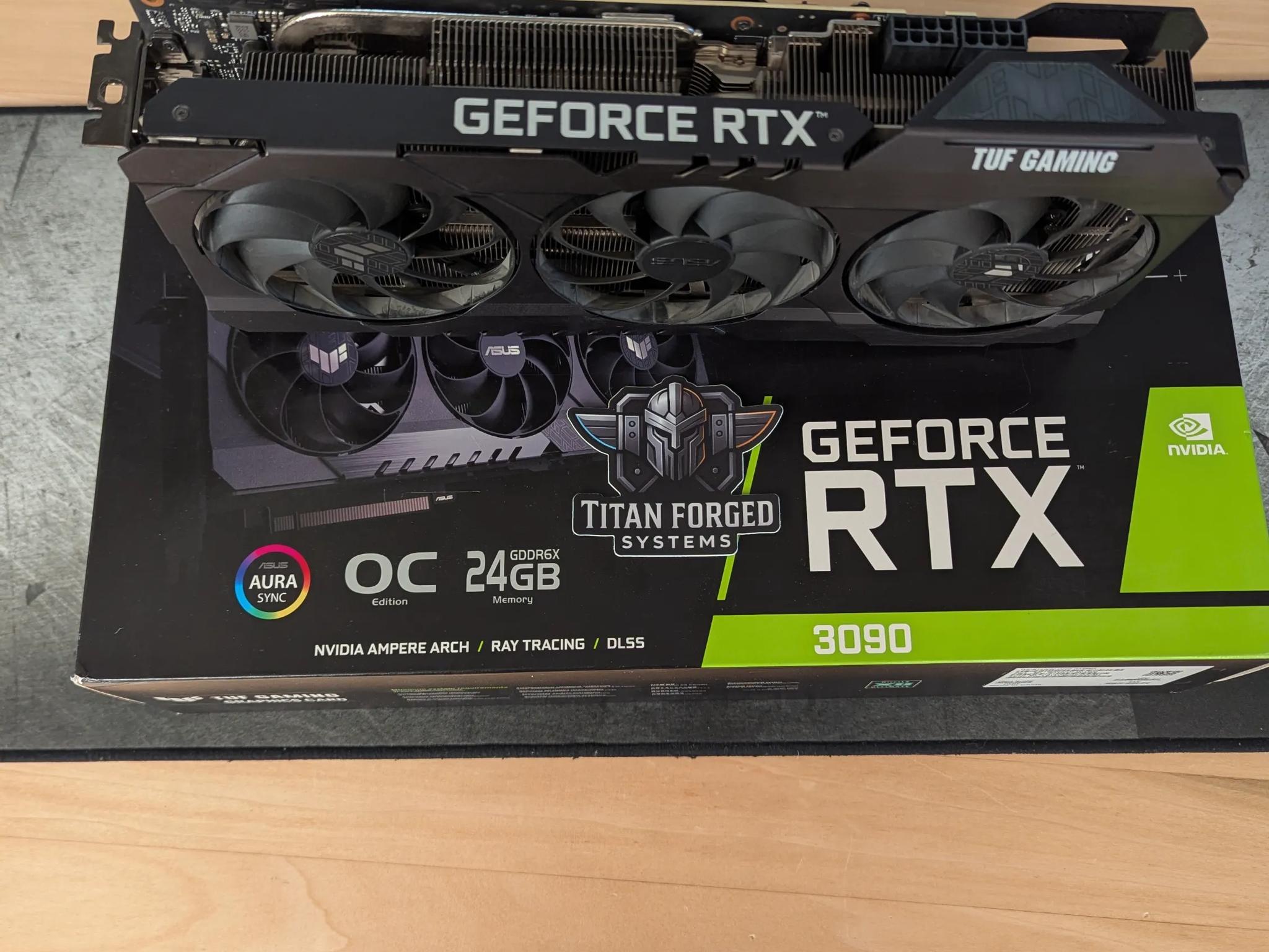 🛡️ ASUS 3090 TUF OC – 24GB GDDR6X | Triple-Fan Cooling | 4K Gaming Powerhouse