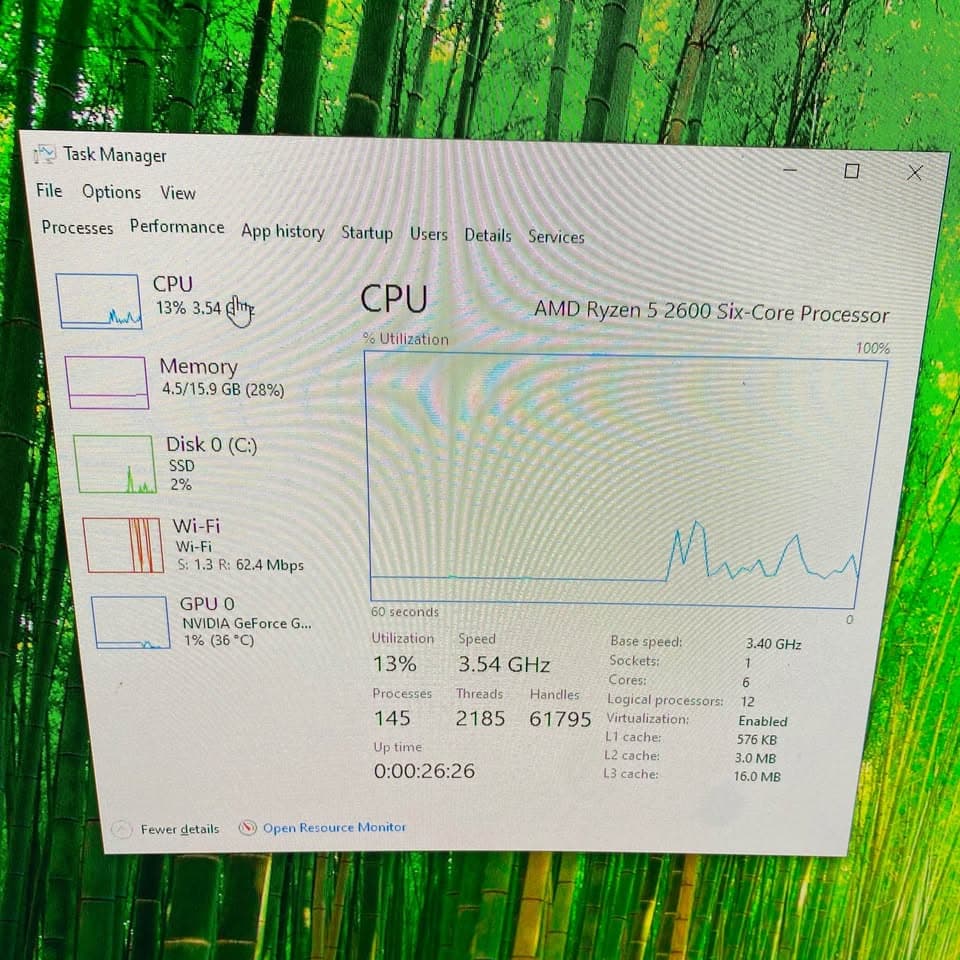 Black Gaming PC (GTX 1660 S 6GB + AMD Ryzen 5 2600 + 16GB DDR4 + SSD)