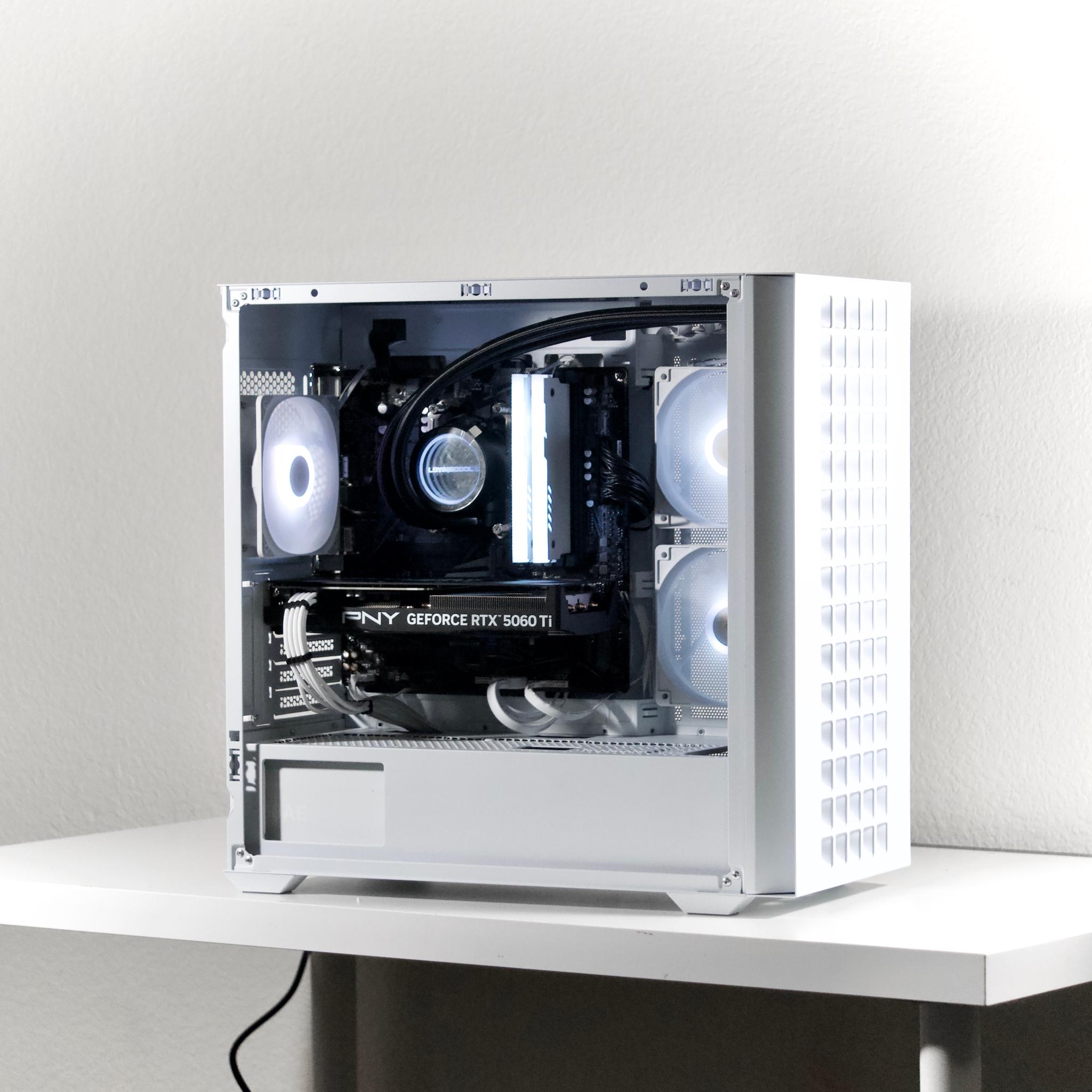 ⚪RTX 5060 Ti + Ryzen 7 5700 | 16 GB DDR4 | 1TB NVMe | WIFI/BT | 1080p / 1440p Gaming PC | $1115.99