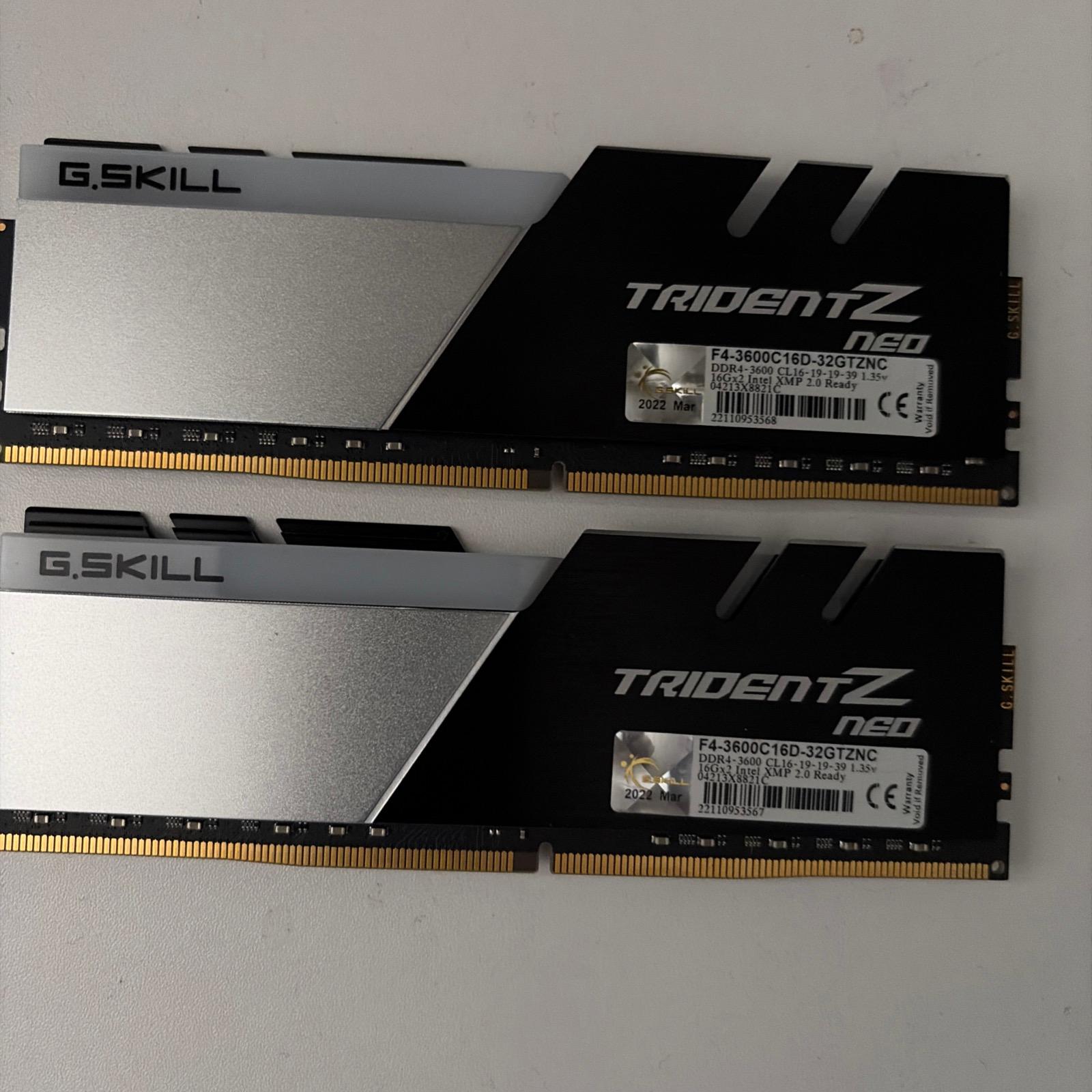G. Skill Trident Z Neo Series 32GB RGB DDR4-3600MHZ CL16