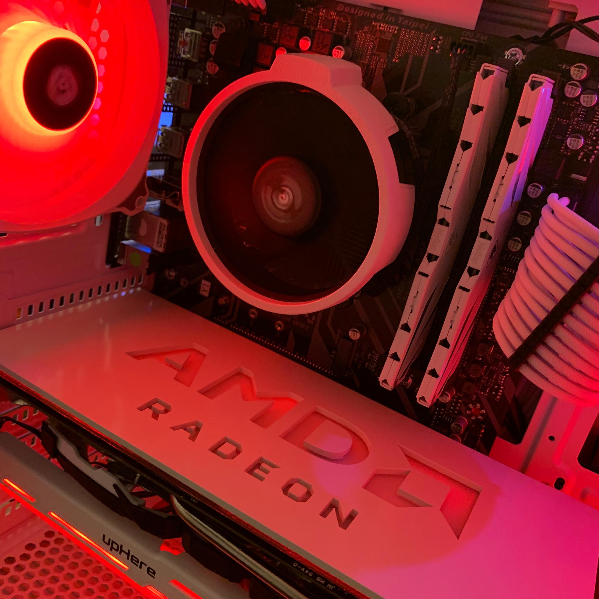 Entry Level White Gaming PC (Ryzen 5 2600 + RX 580) w/ WIFI
