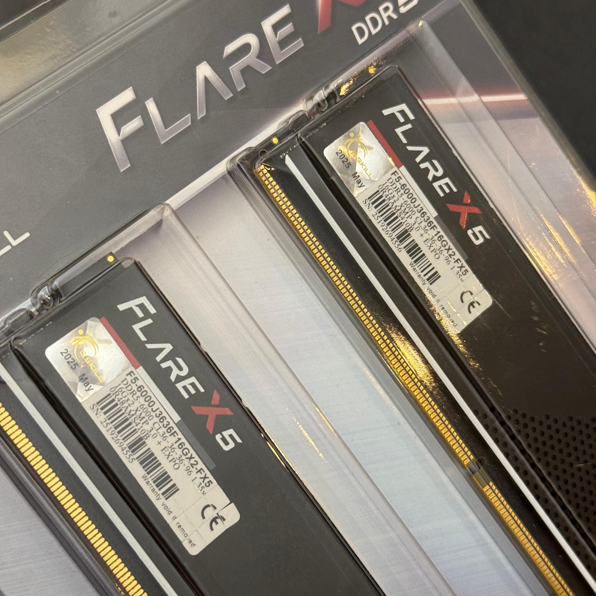 NEW 32GB 6000MHz G.Skill Flare X5 (2x16GB) DDR5 RAM