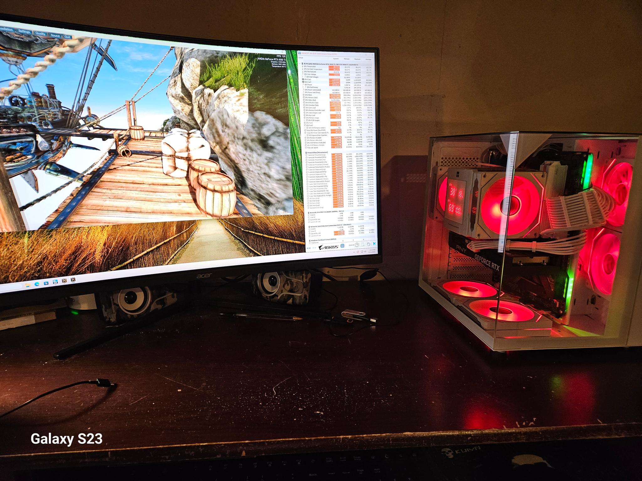 🚀 White RGB Gaming PC | RTX 4060 Ti 16GB | Intel i5-11600KF | 32GB RAM | 1TB NVMe | WiFi