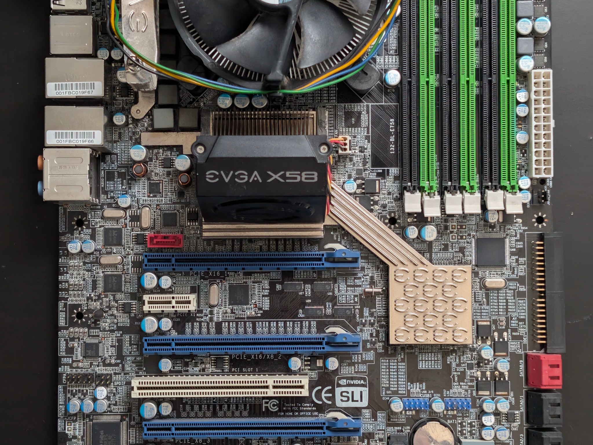Evga X58 SLI with i7-920 LGA 1366 Intel (132-BL-E758-A1) Motherboard No POST