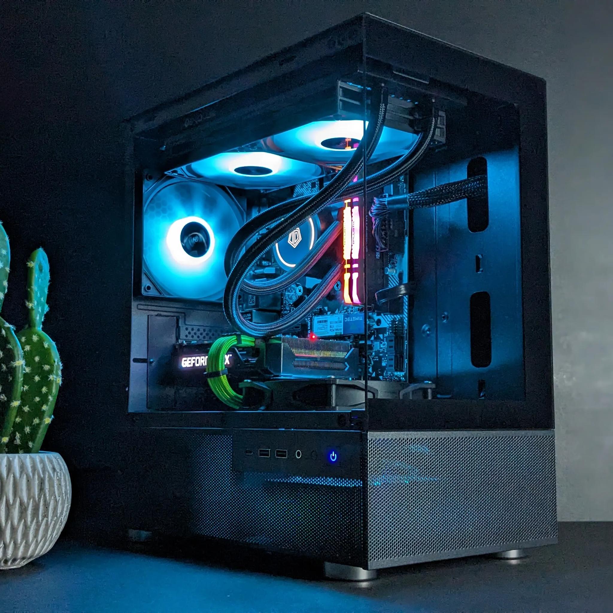 Liquid-Cooled Gaming PC⚫️ RTX 3060 12GB⚫️Ryzen 5 5500⚫️ 16GB RAM⚫️ 1TB M.2. NVMe SSD⚫️ Windows 11