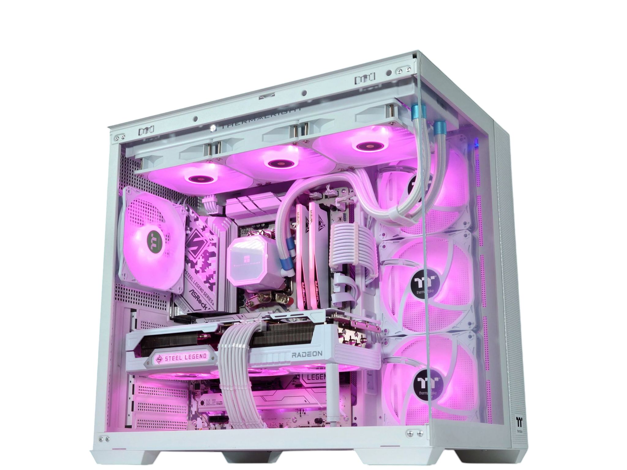 🏞️☁️Liquid Cooled Gaming PC❄️AMD RX 7900 GRE 16GB❄️AMD Ryzen 7 5800❄️32GB DDR4❄️1TB SSD