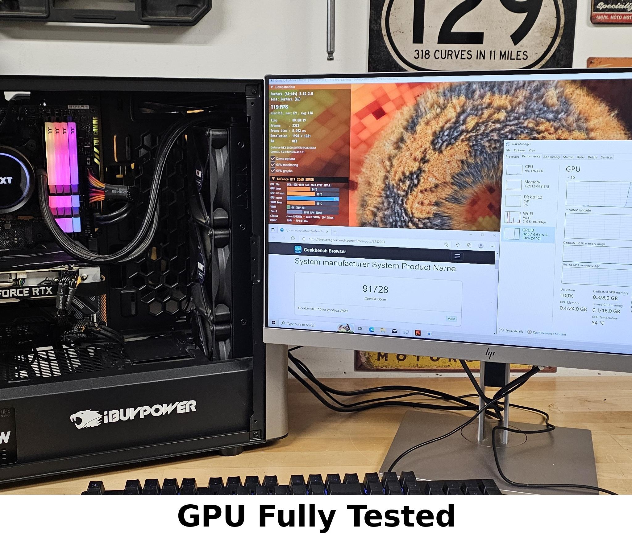 RTX 2060 SUPER MSI VENTUS GP GPU OC 8GB