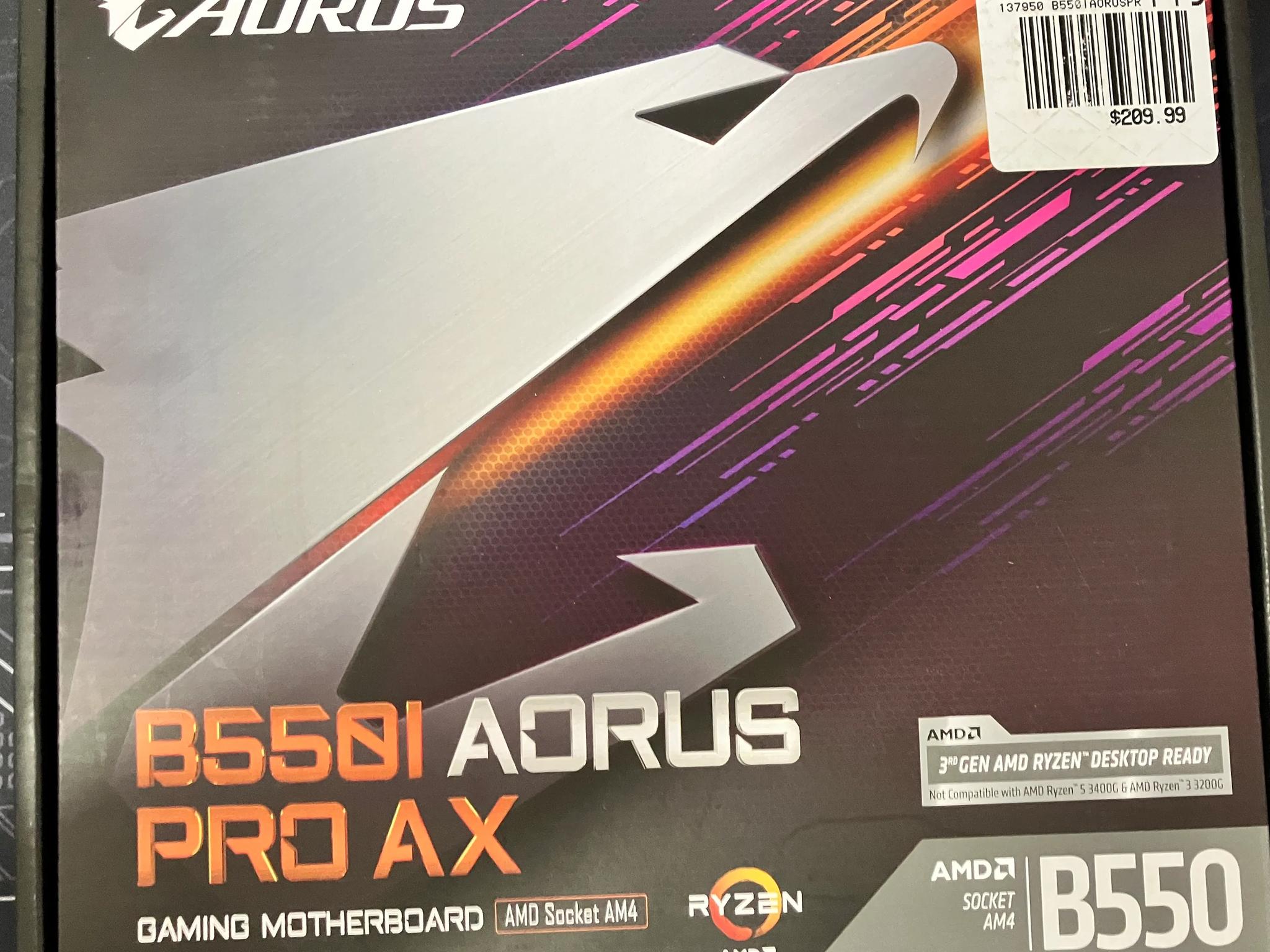 B550I Aorus Pro AX