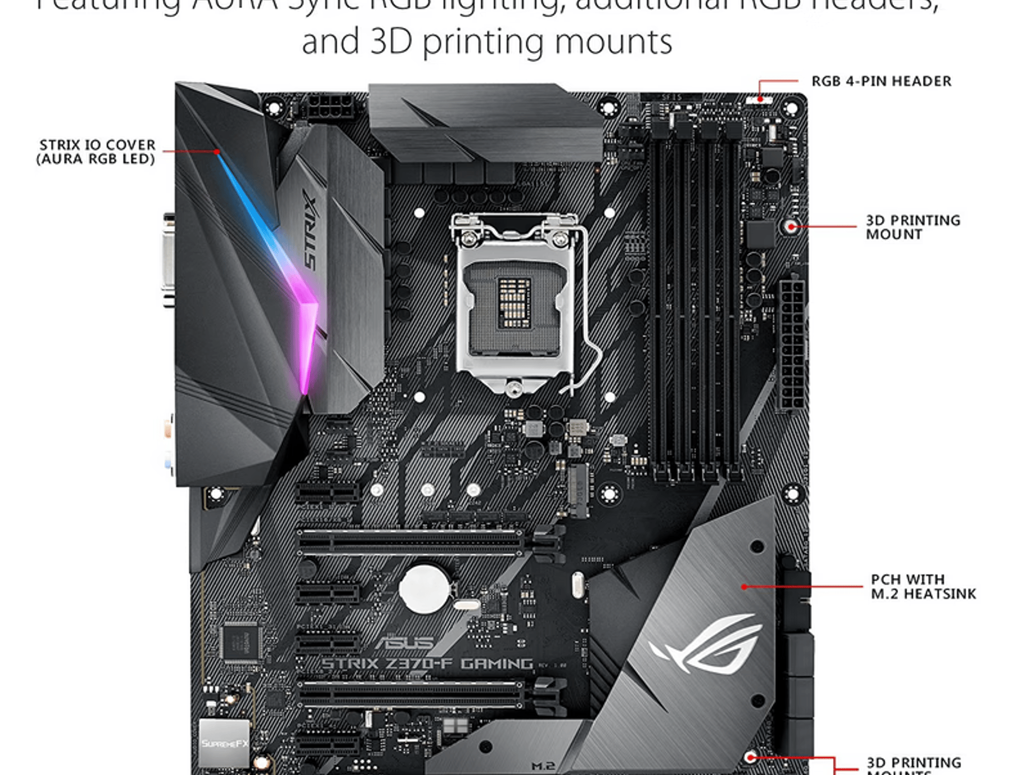 NEW Asus ROG STRIX Z370-F GAMING ATX LGA1151 Motherboard (Intel 8th & 9th Gen CPUs)