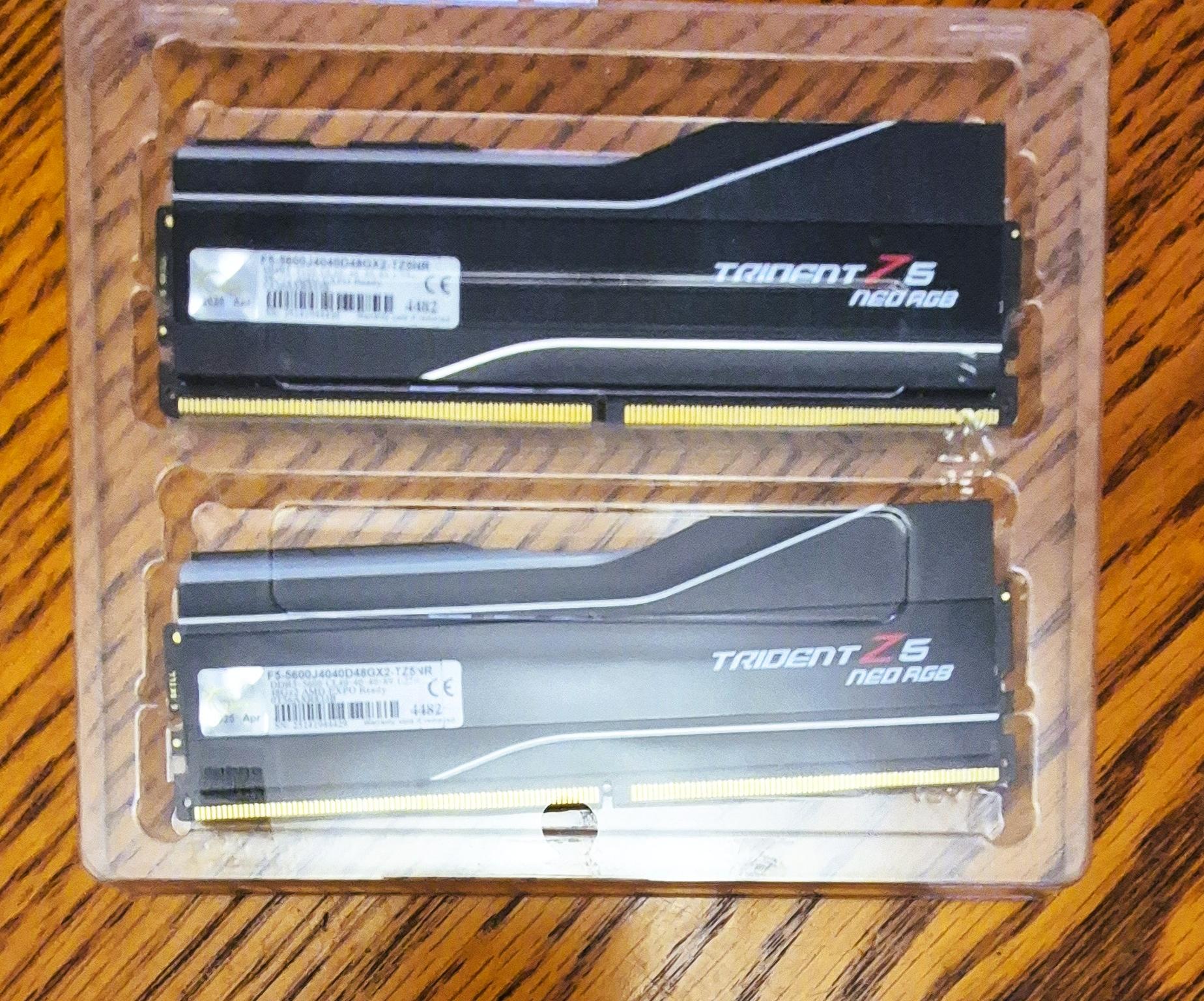 G.Skill Trident Z5 Neo RGB F5-5600J4040D48GX2-TZ5NR memory module 96 GB 2 x 48 G