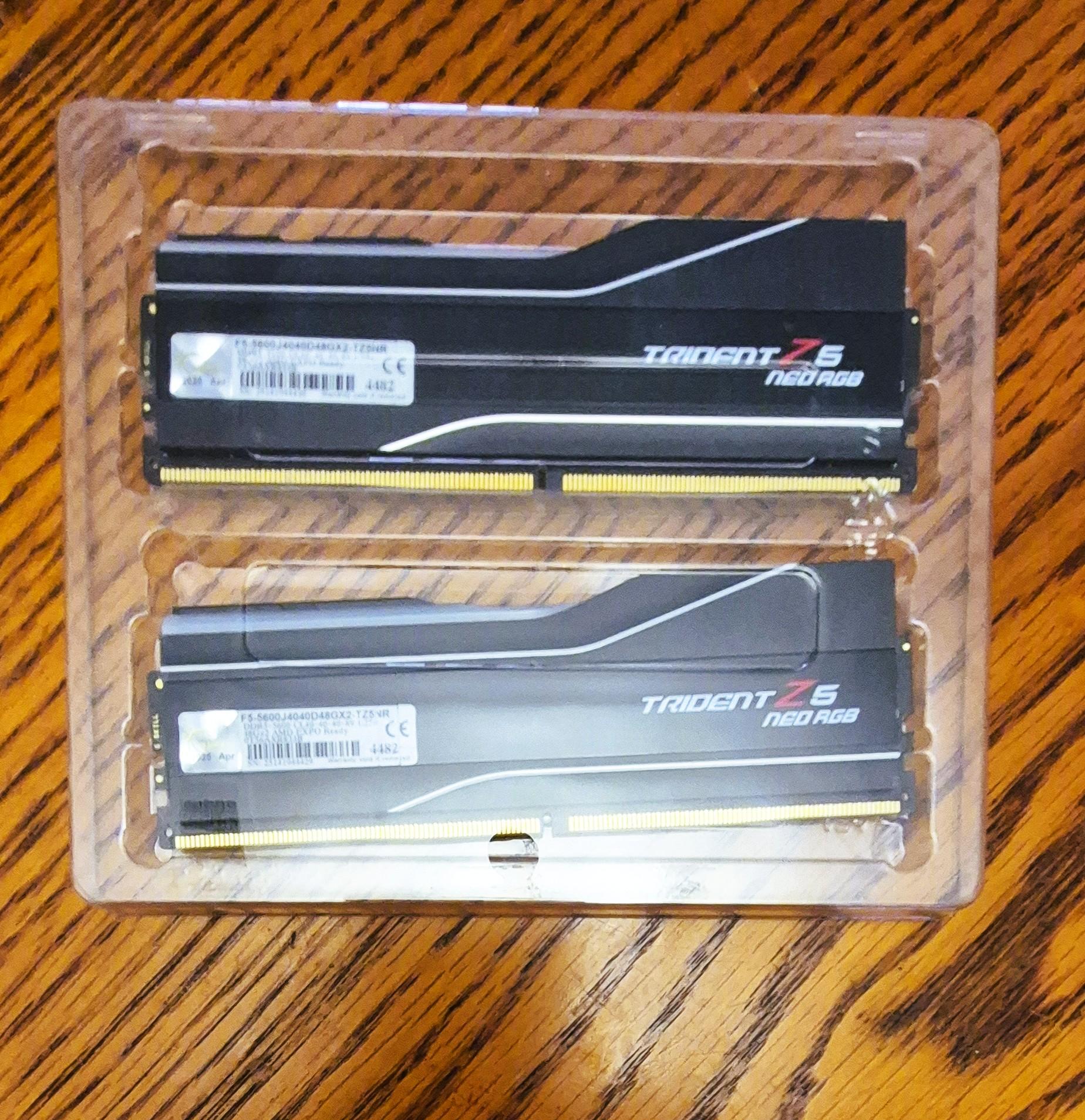 G.Skill Trident Z5 Neo RGB F5-5600J4040D48GX2-TZ5NR memory module 96 GB 2 x 48 G