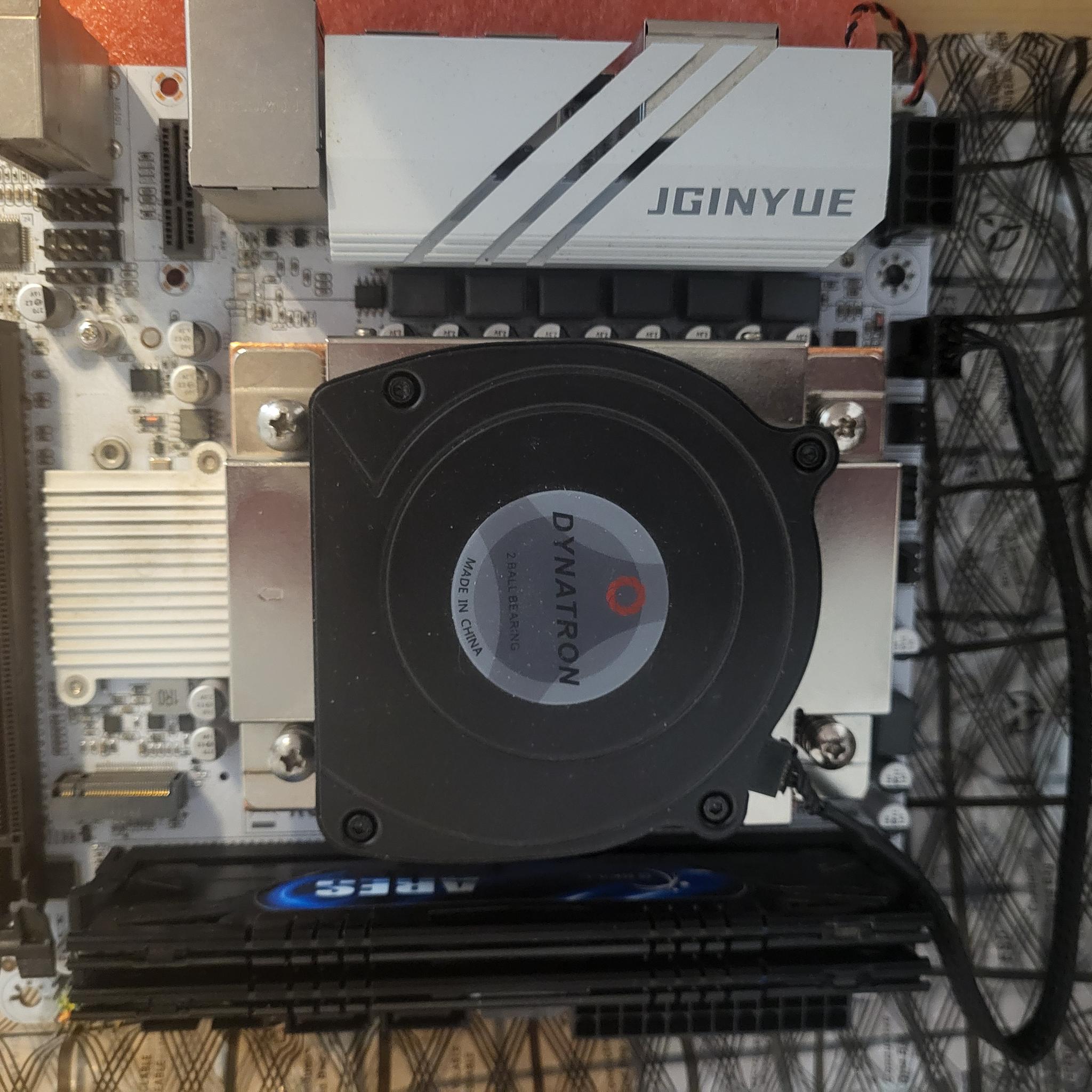 Gaming/Mining JGINYUE B350i + Mini-ITX AMD/AM4 Motherboard, Ryzen 7 3700X, & 2 3600 CL 16-16-36 RAM