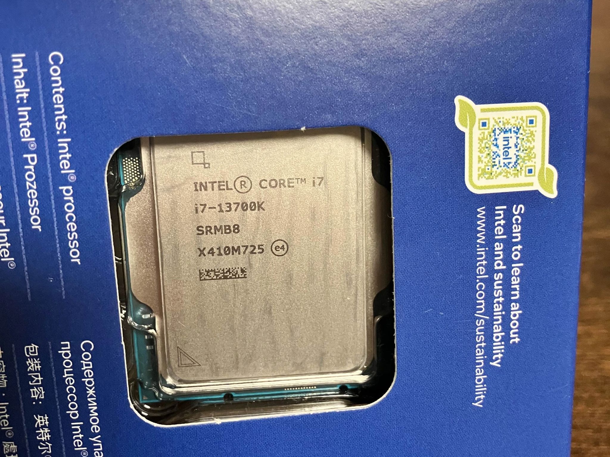 Intel I7 13700k