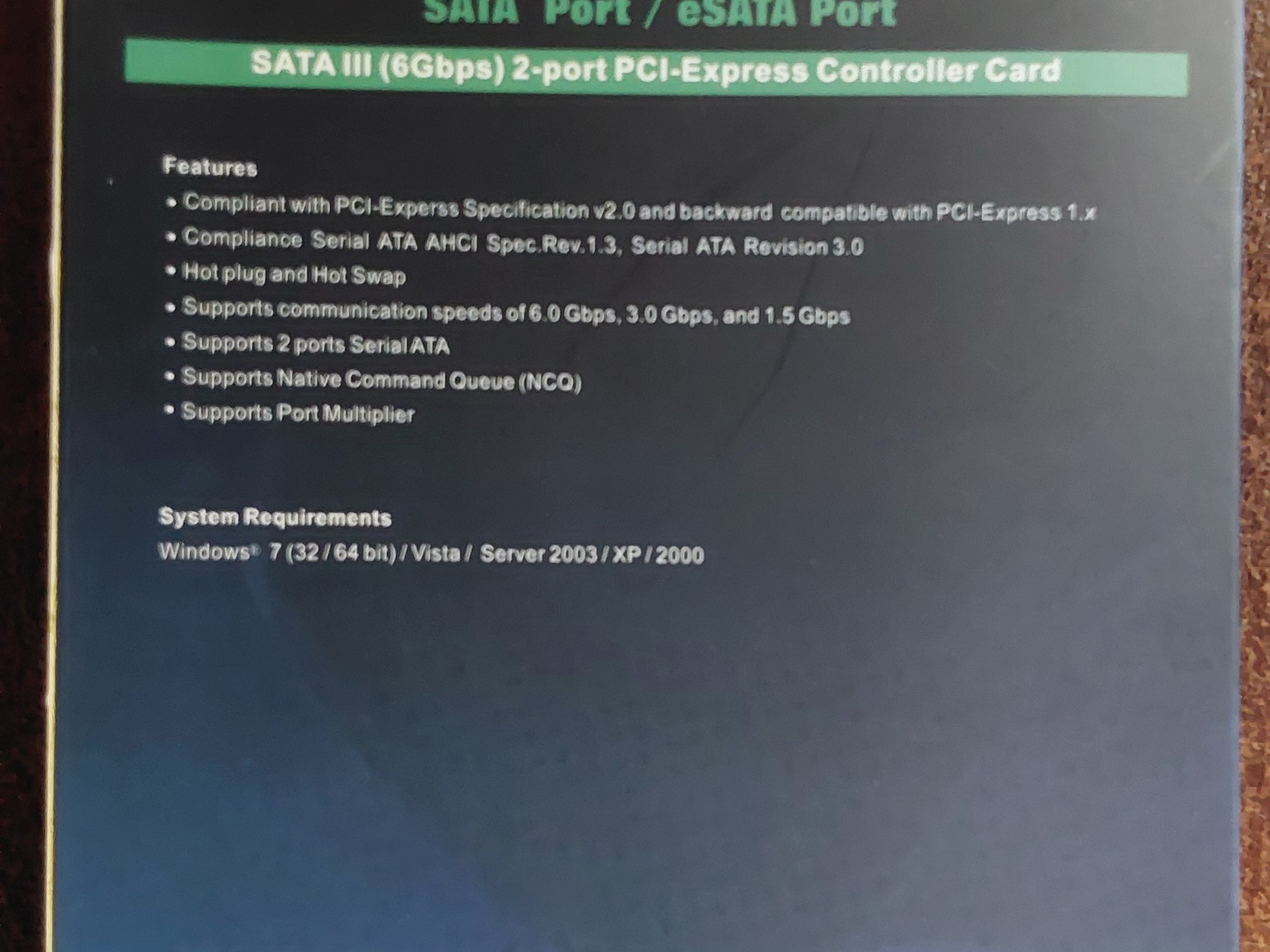 NEW IOCREST (SYBA) SY-PEX40039 PCI-Express 2.0 SATA III (6.0Gbs) Controller Card