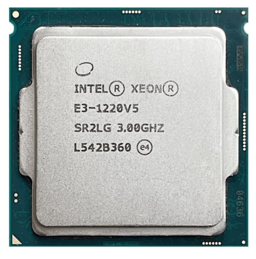 Intel Xeon E3-1220v5 Quad-Core CPU (8M Cache, 3.00GHz)
