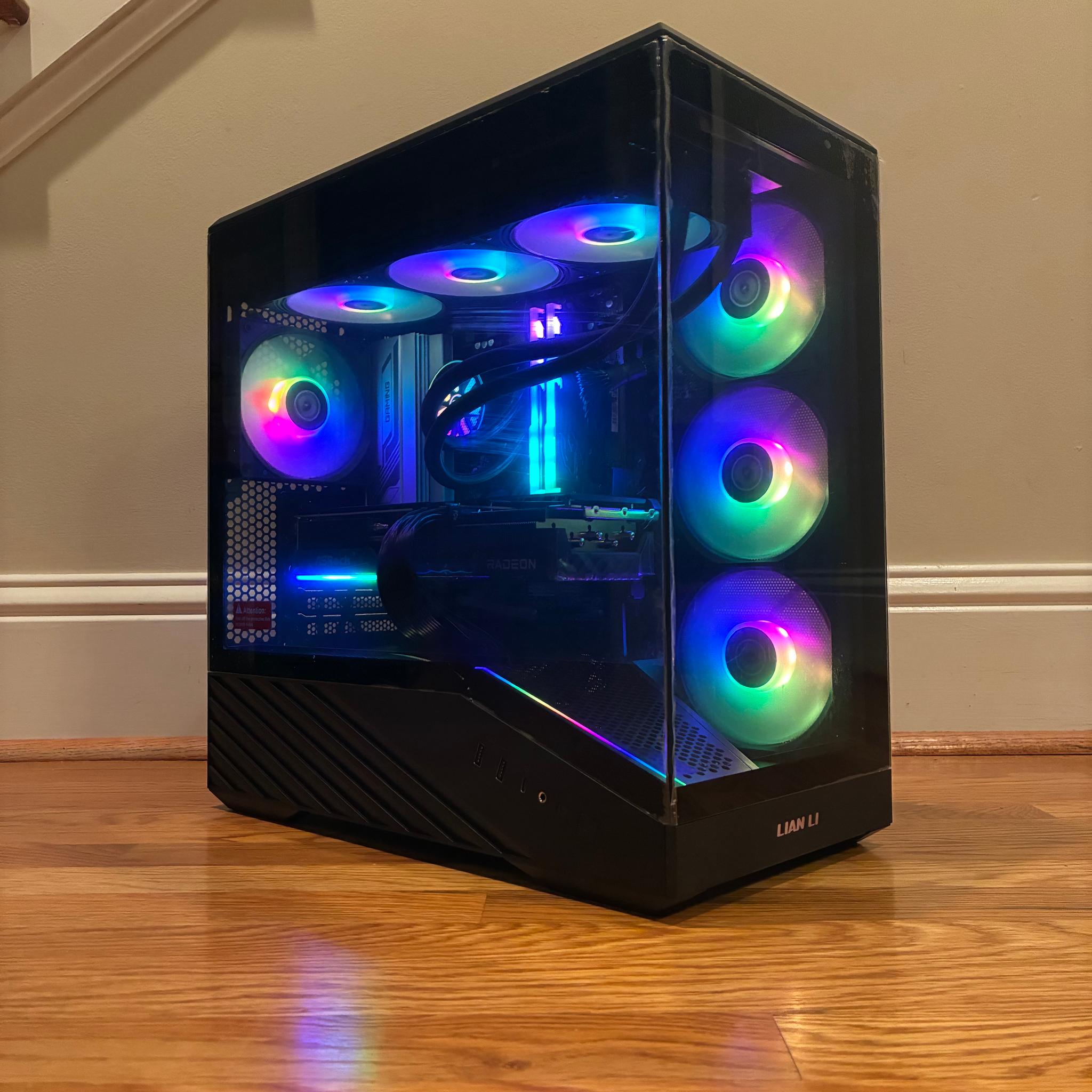 RX 9070 XT RYZEN 7 7700X 4K CUSTOM GAMING PC 32GB DDR5 1TB NVME SSD WIFI 6E WINDOWS 10/11