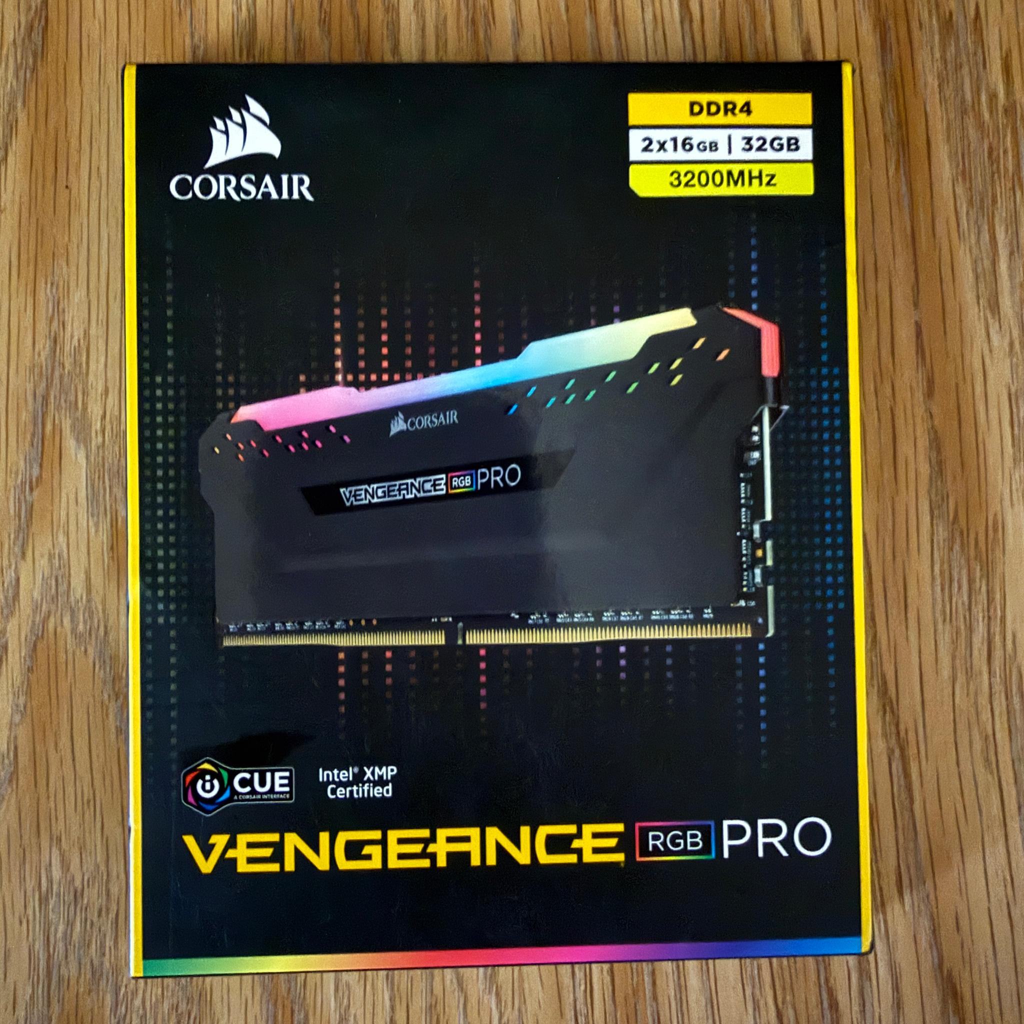 Corsair Vengeance RGB Pro 32GB (2x16GB) DDR4 RAM 3200MHz STILL SEALED