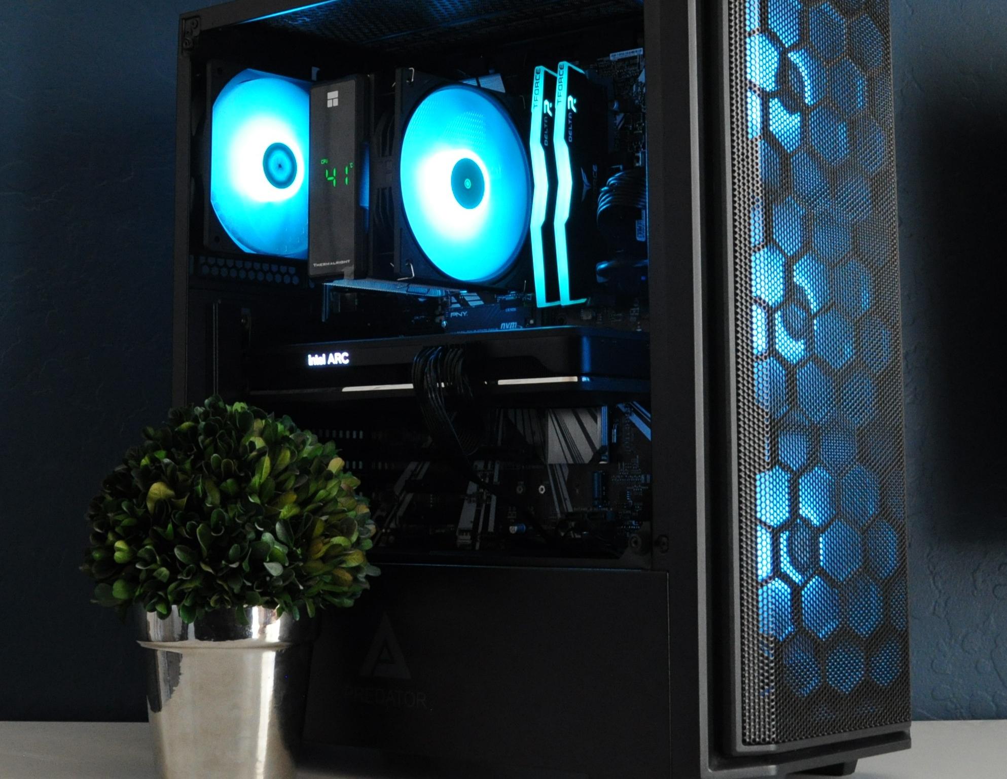 ALL INTEL GAMING PC | WIN 11 READY | ARC A750 | I5 9400F | 16GB RAM | 1TB SSD | ARGB | 1080P/1440P