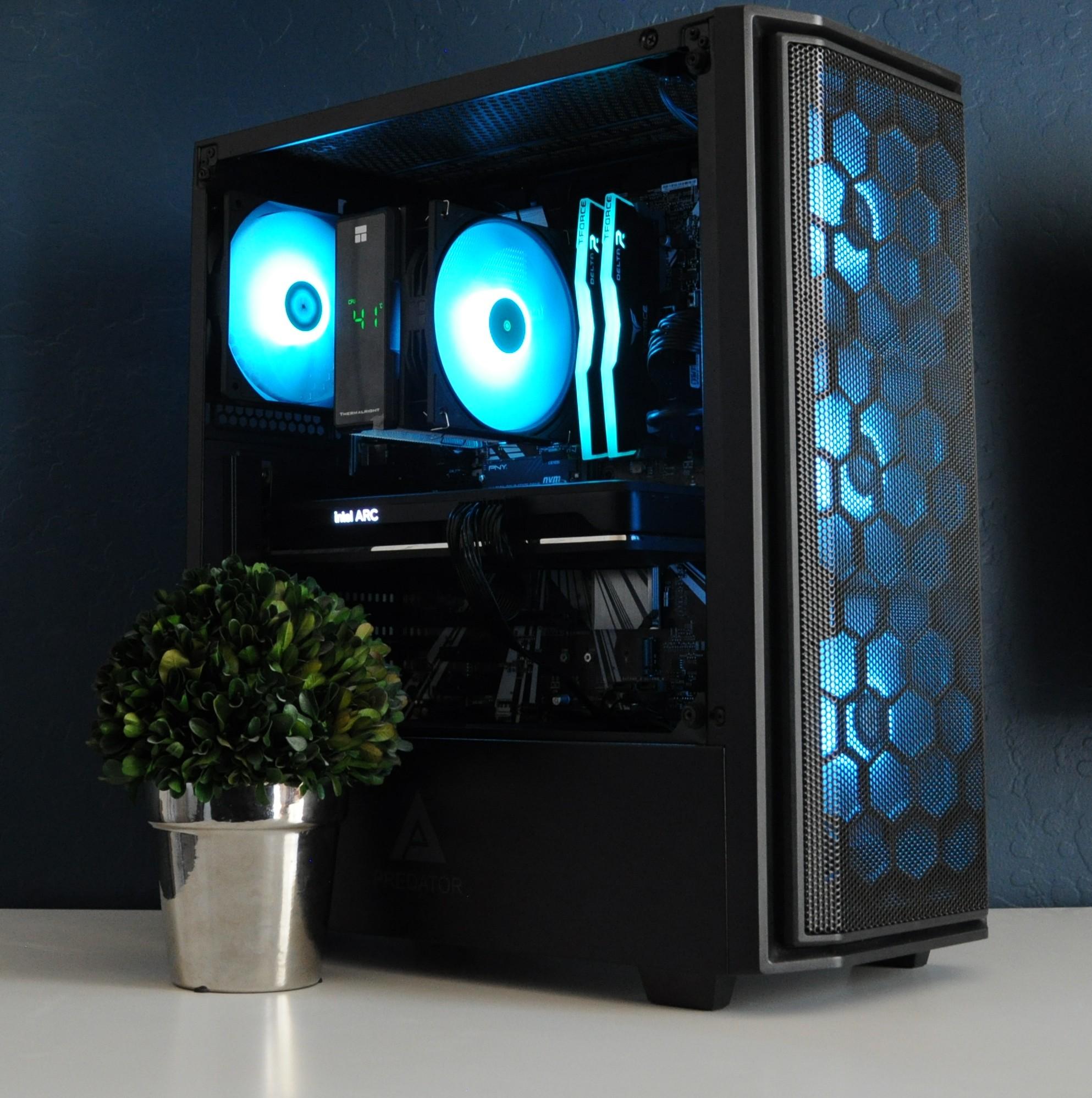 ALL INTEL GAMING PC | WIN 11 READY | ARC A750 | I5 9400F | 16GB RAM | 1TB SSD | ARGB | 1080P/1440P